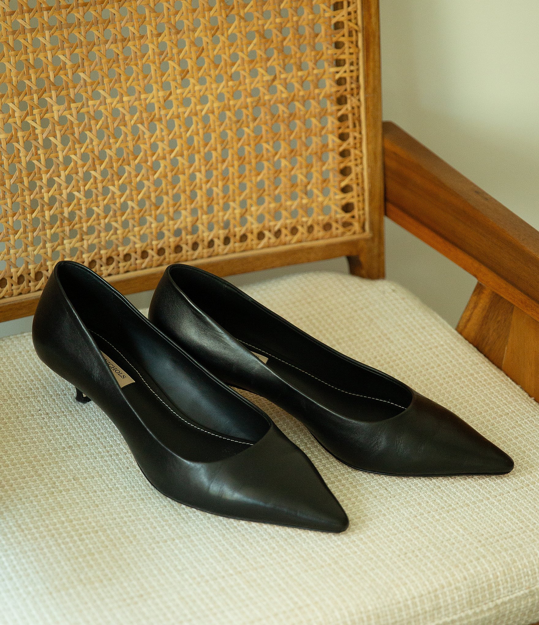 Antonio Melani x Kristen Nichols Vendome Leather Kitten Heel Pumps