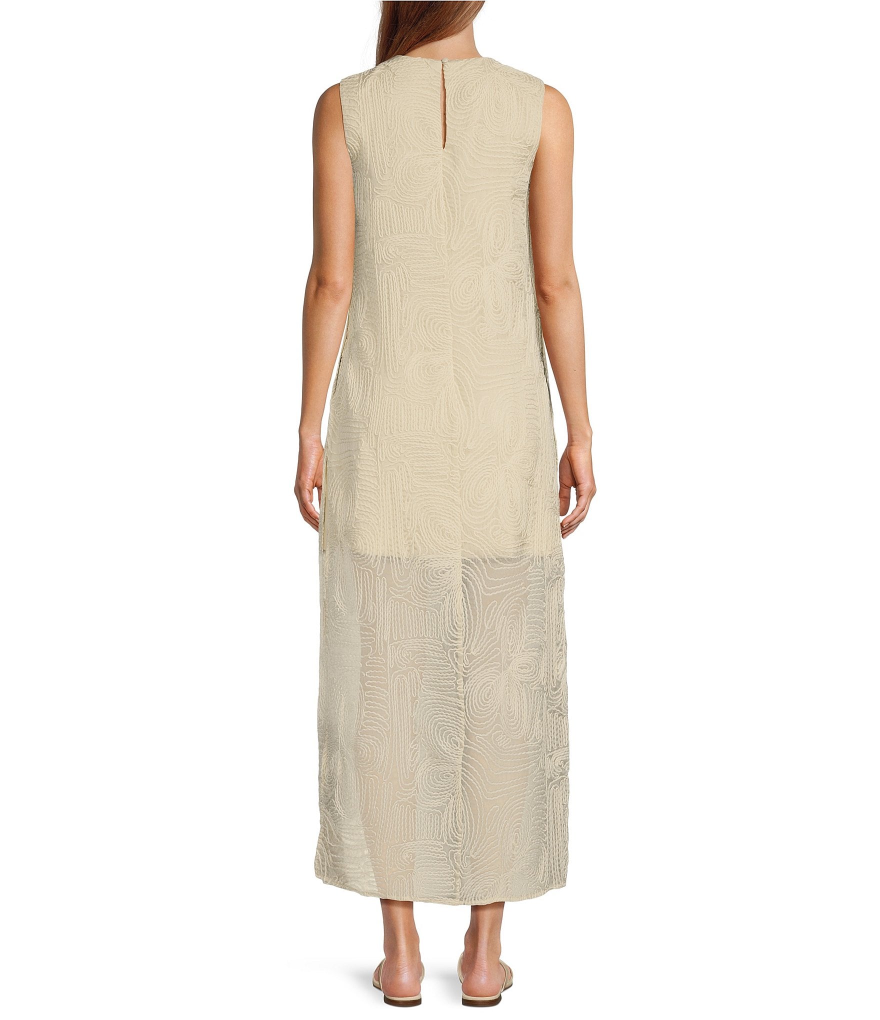 Antonio Melani x M.G. Style Blake Soutache Round Neck Sleeveless Shift Dress