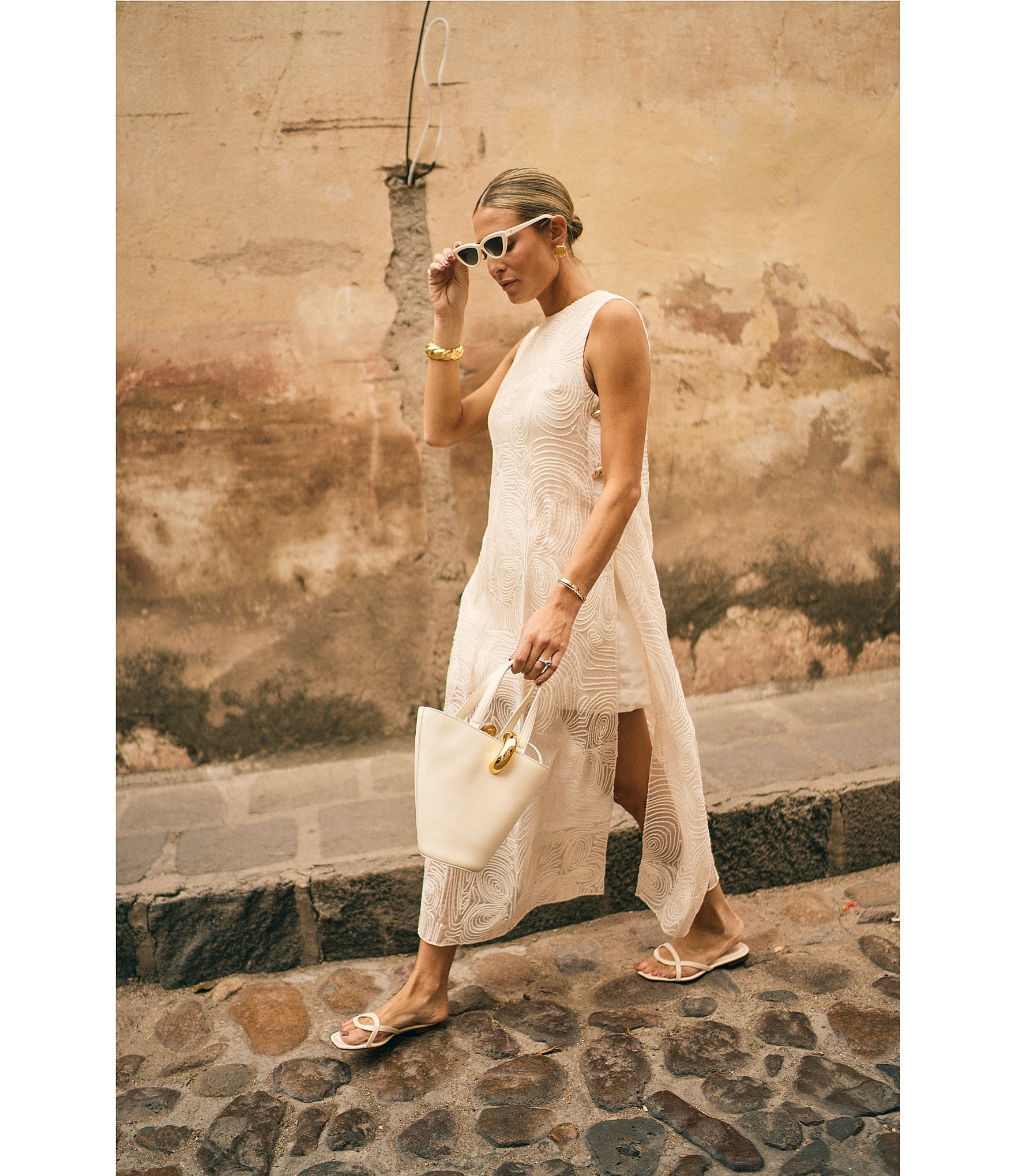 Antonio Melani x M.G. Style Blake Soutache Round Neck Sleeveless Shift Dress