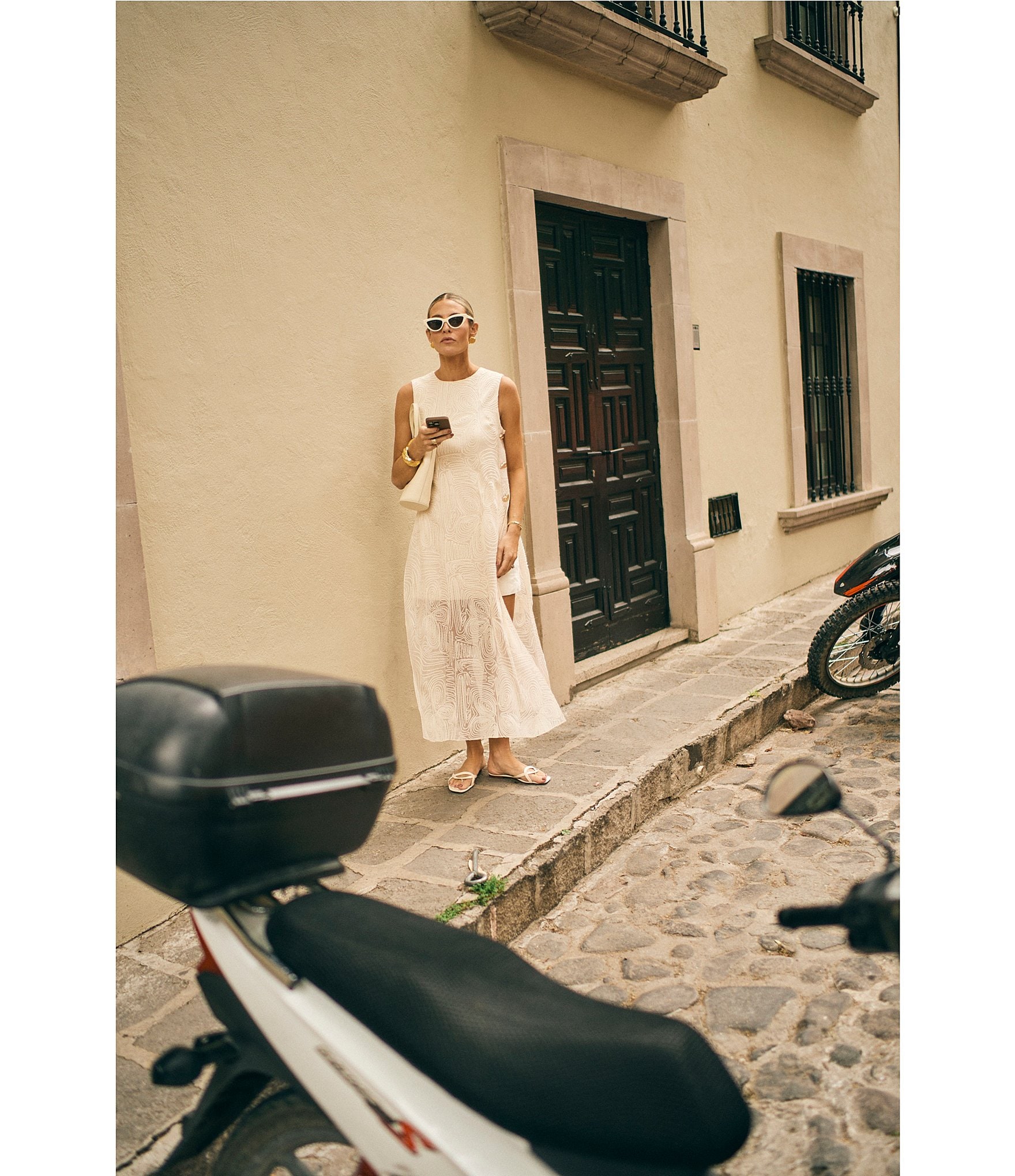 Antonio Melani x M.G. Style Blake Soutache Round Neck Sleeveless Shift Dress