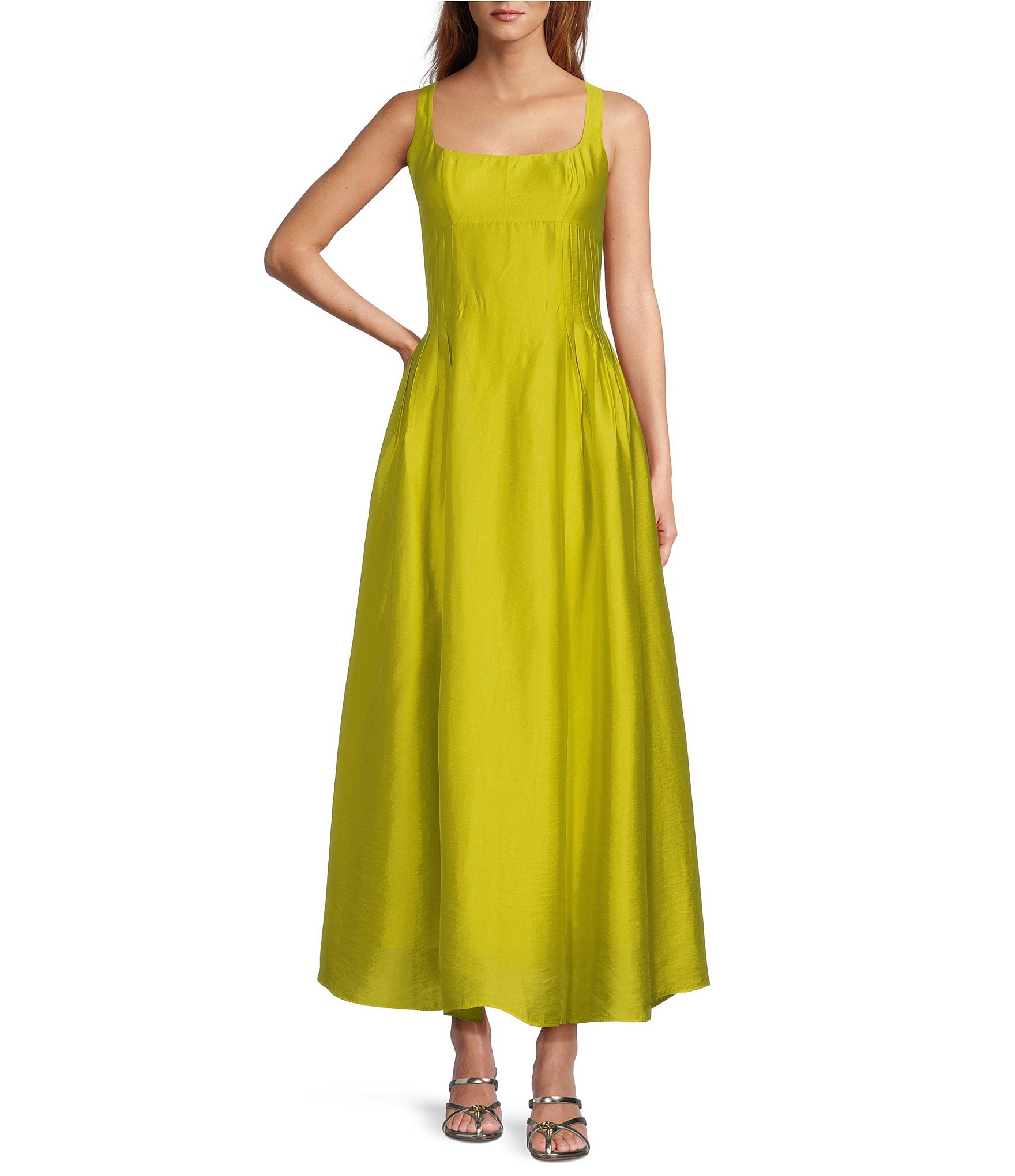 Antonio Melani x M.G. Style Jen A-Line Square Neck Sleeveless Dress