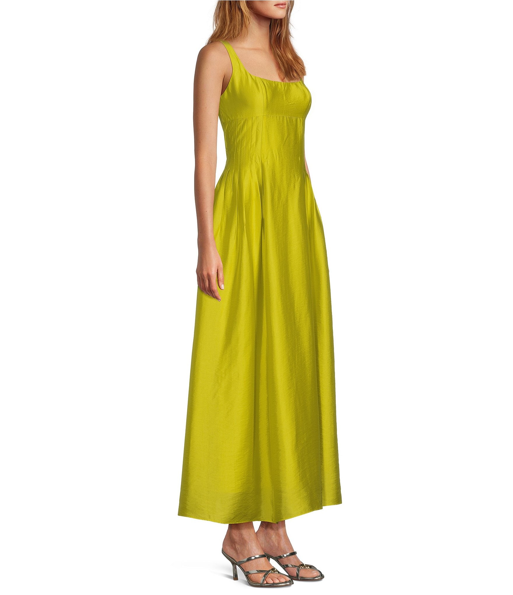 Antonio Melani x M.G. Style Jen A-Line Square Neck Sleeveless Dress