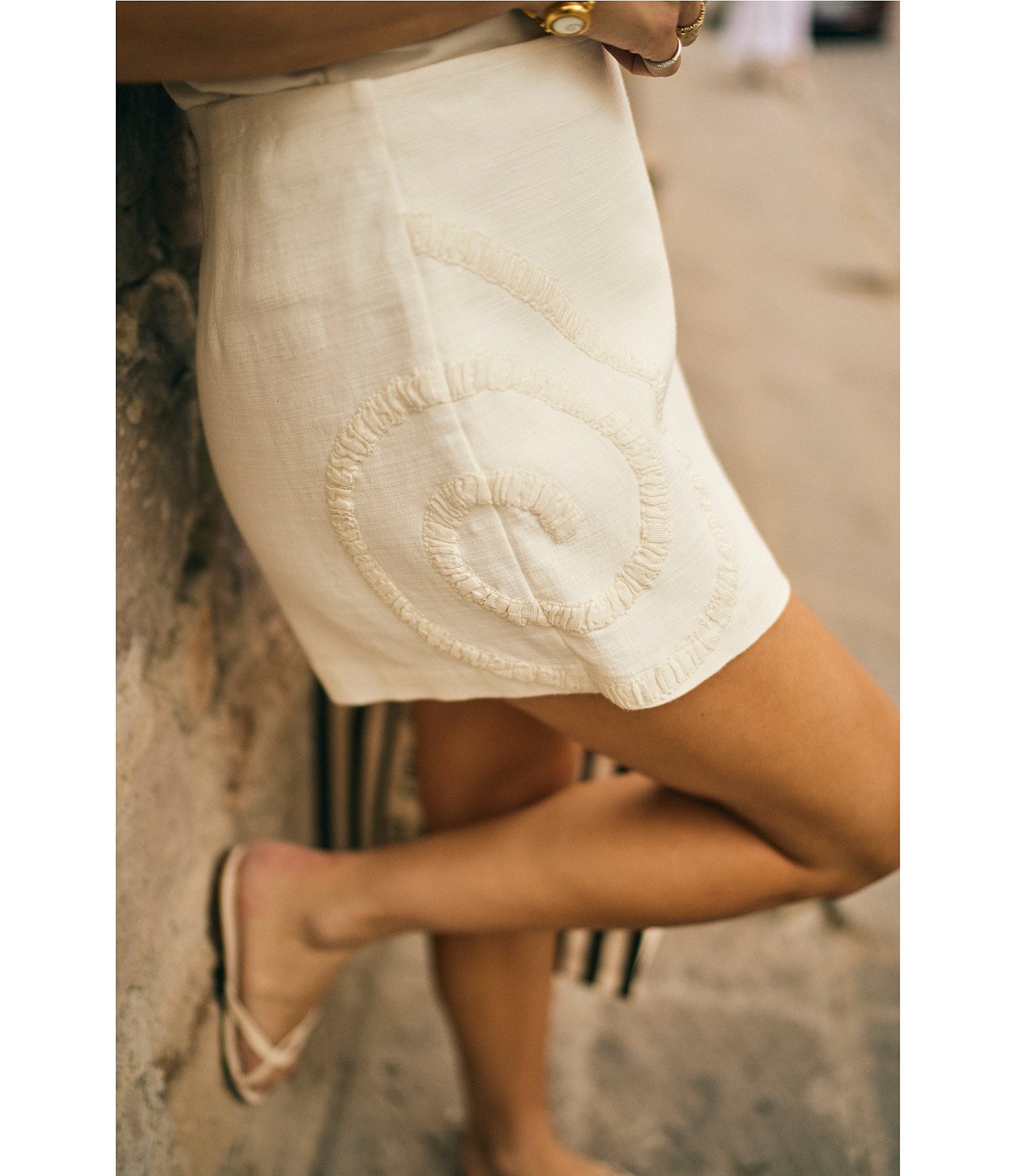 Antonio Melani x M.G. Style Kurry Textured Wrap Coordinating Skort