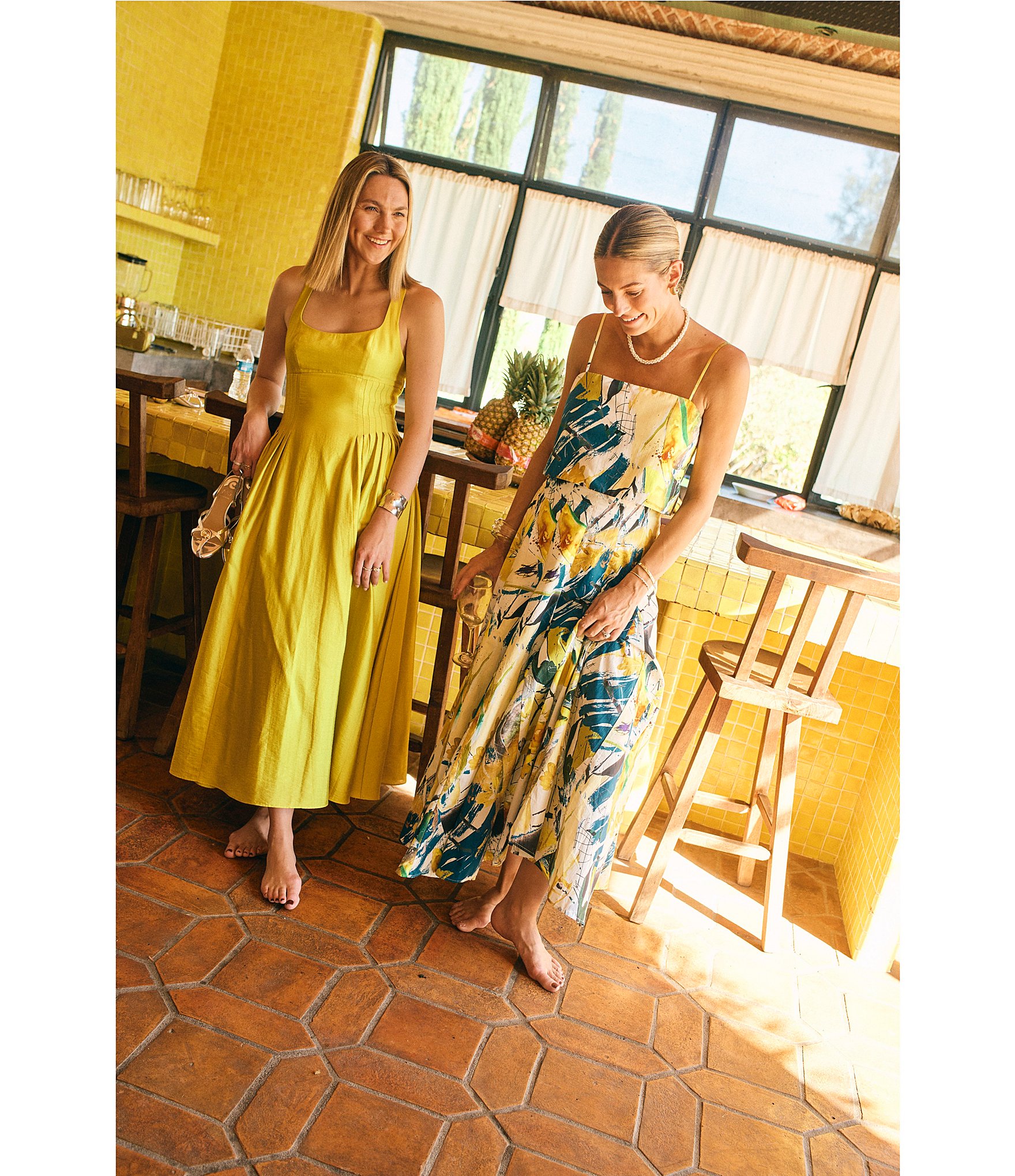 Antonio Melani x M.G. Style Lamar Printed Two Piece Poplin Blouse & Skirt Set