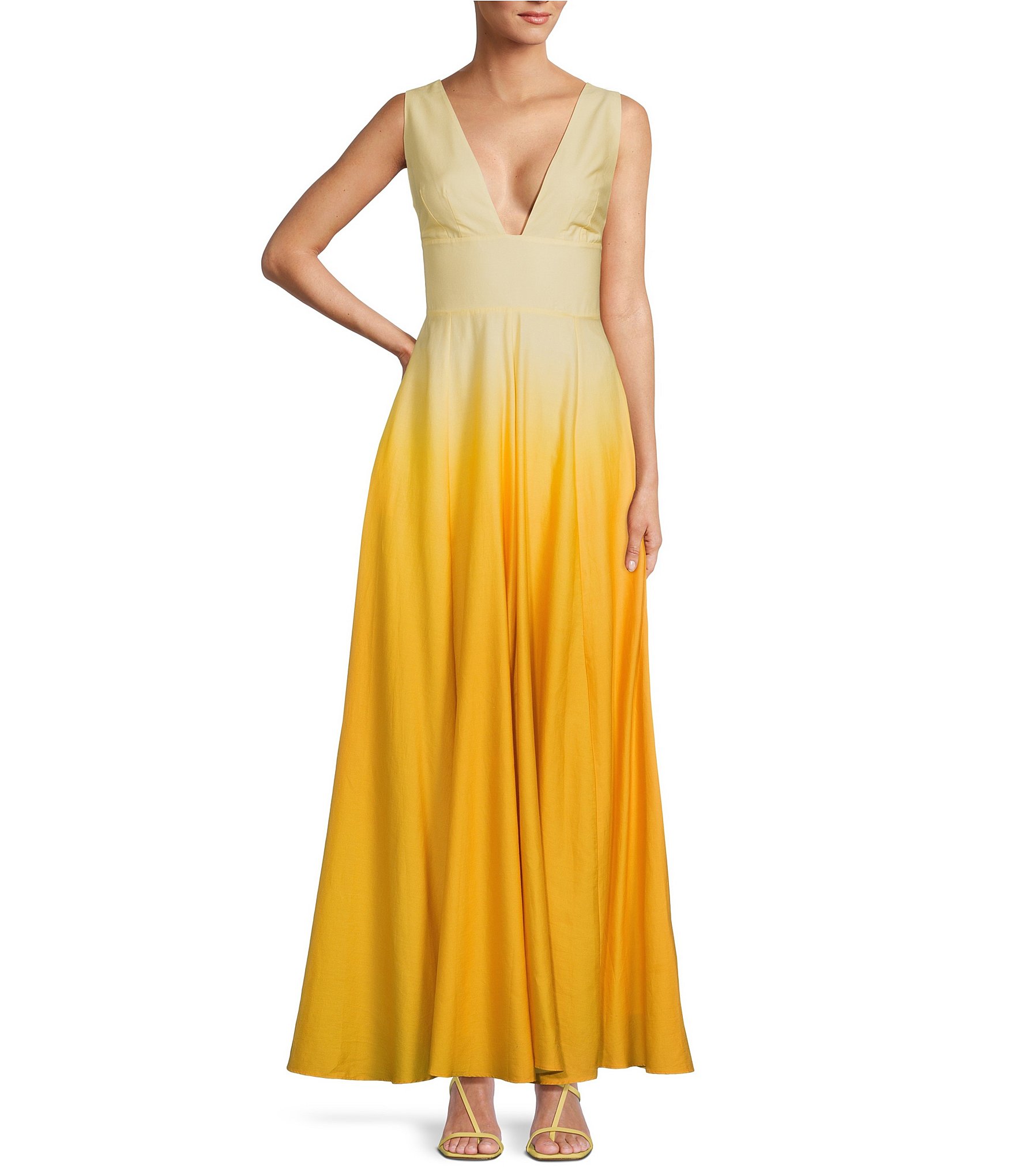 Dillards yellow dresses hotsell