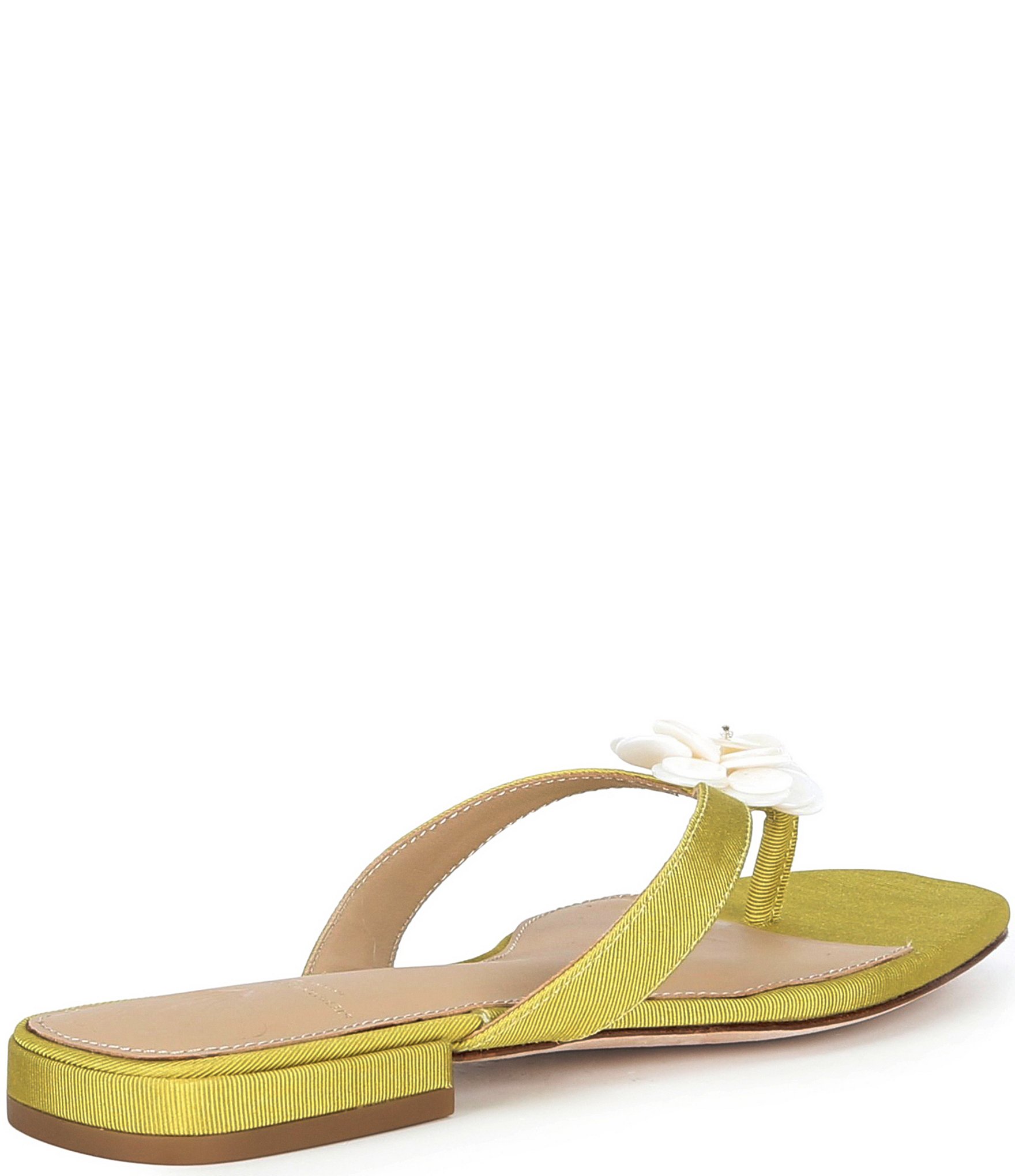 Antonio Melani x Stephanie Covington Rosa Floral Ornamented Flat Sandals