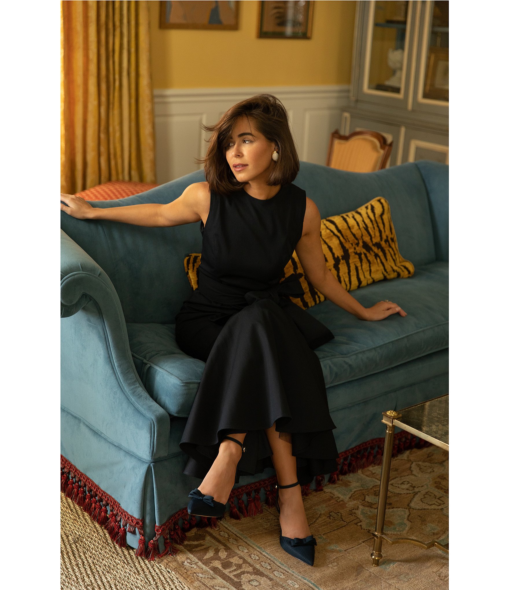 Antonio Melani x Style Bungalow The Park View Sheath Sleeveless Detachable Belt Dress