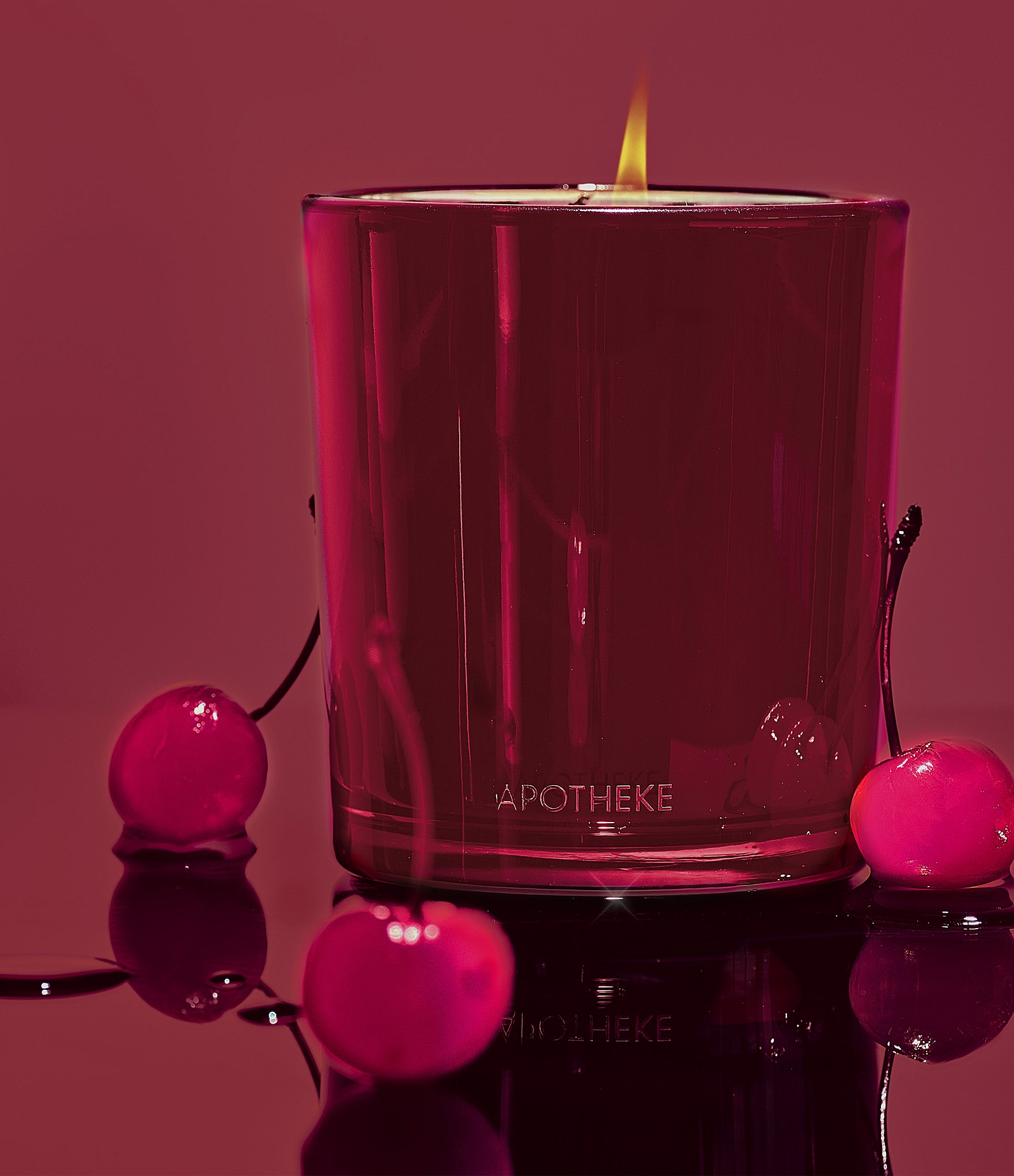 APOTHEKE Bitter Cherry Classic Candle, 10.5 oz.