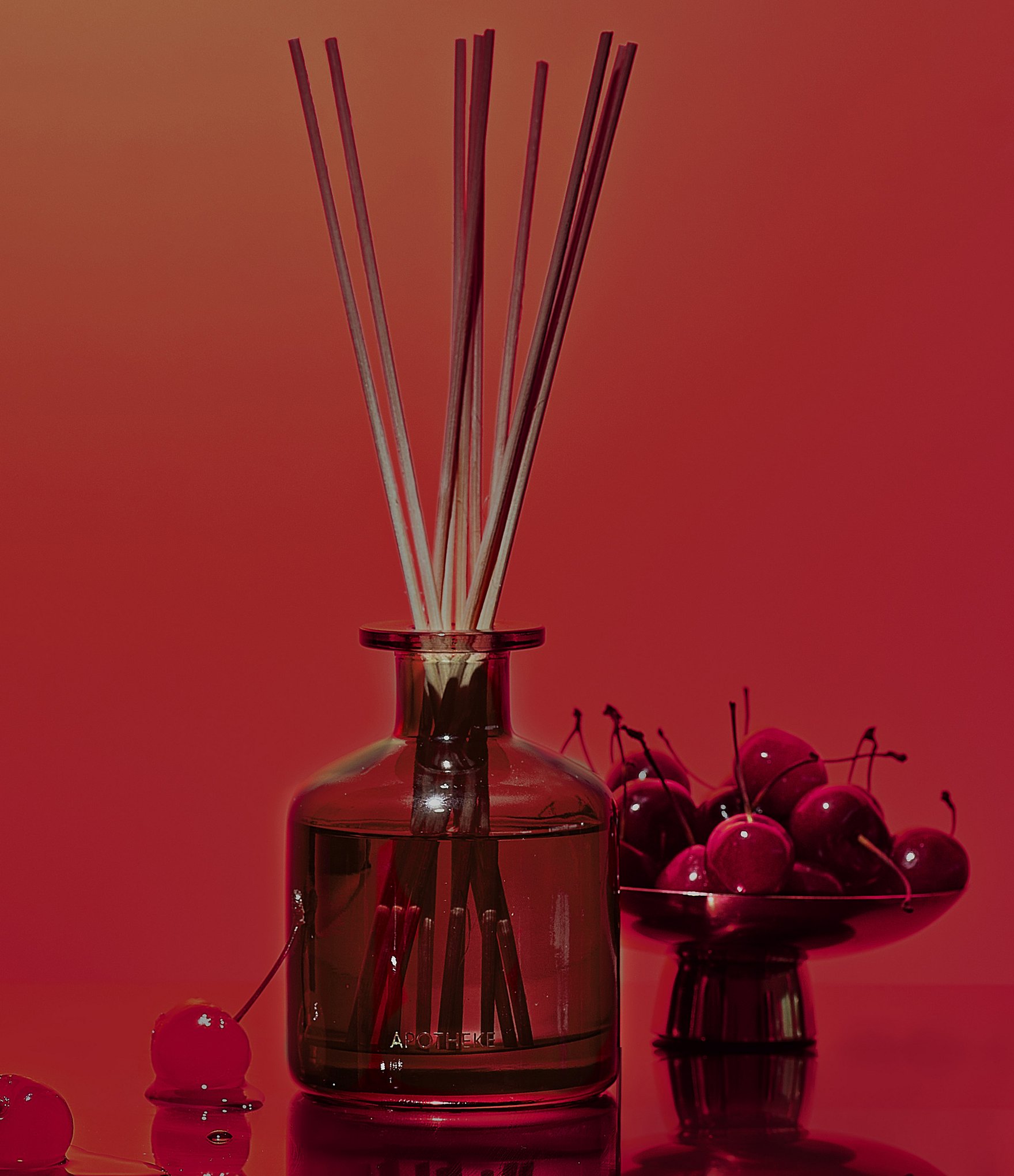 APOTHEKE Bitter Cherry Reed Diffuser, 6.7 oz.