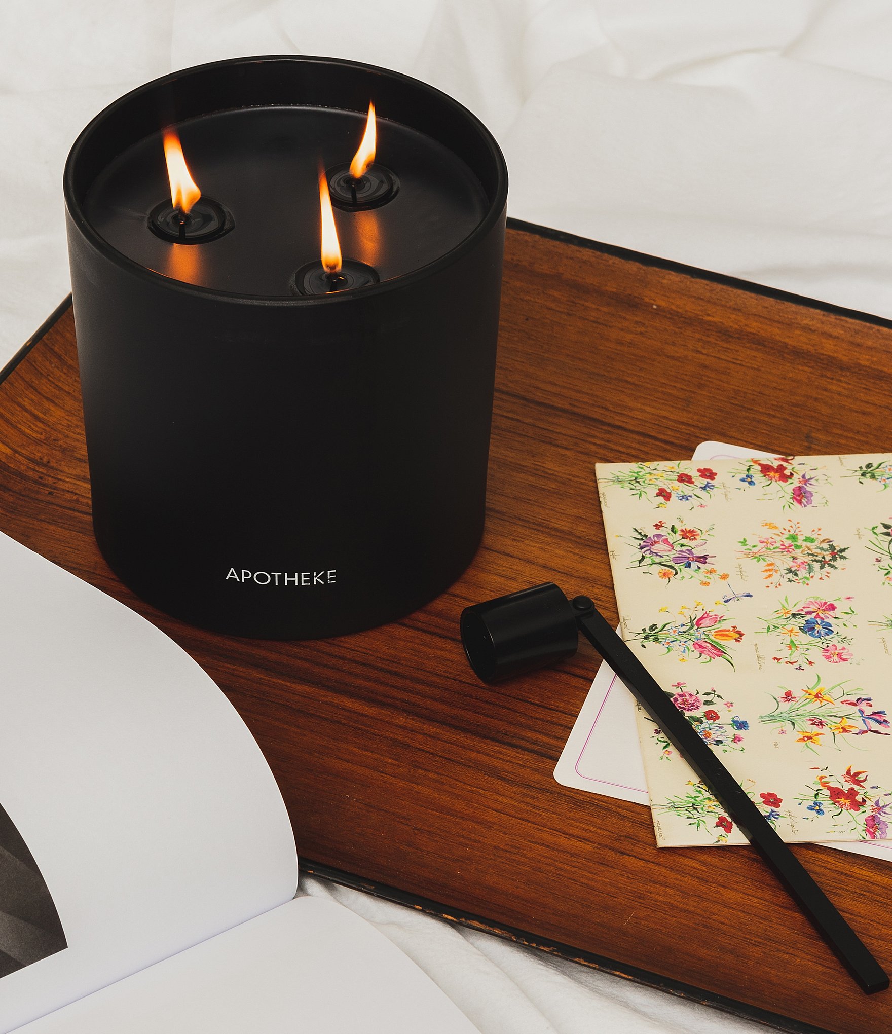 APOTHEKE Charcoal 3-Wick Scented Candle, 26 oz.