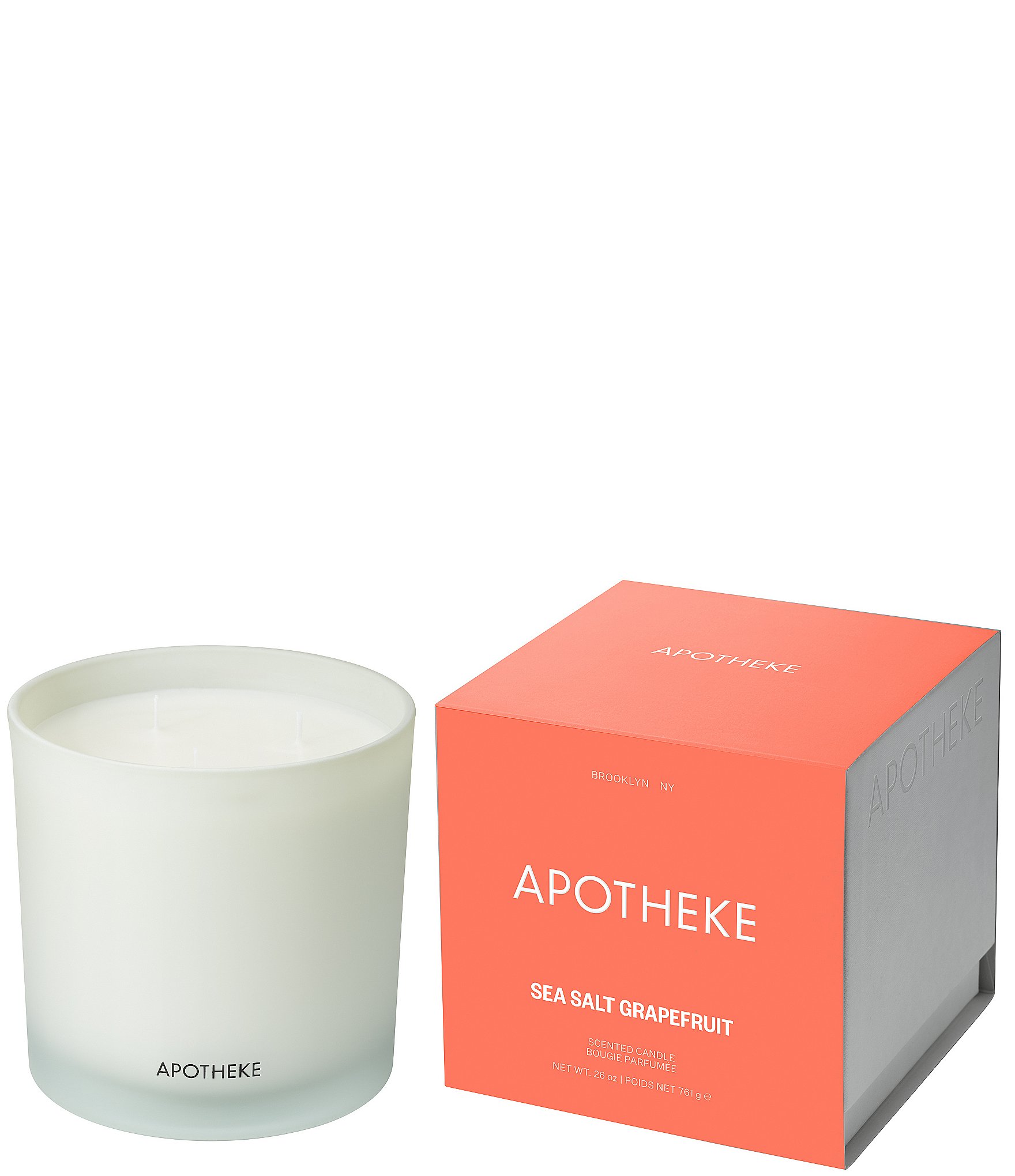 APOTHEKE Sea Salt Grapefruit 3-Wick Scented Candle, 26 oz.