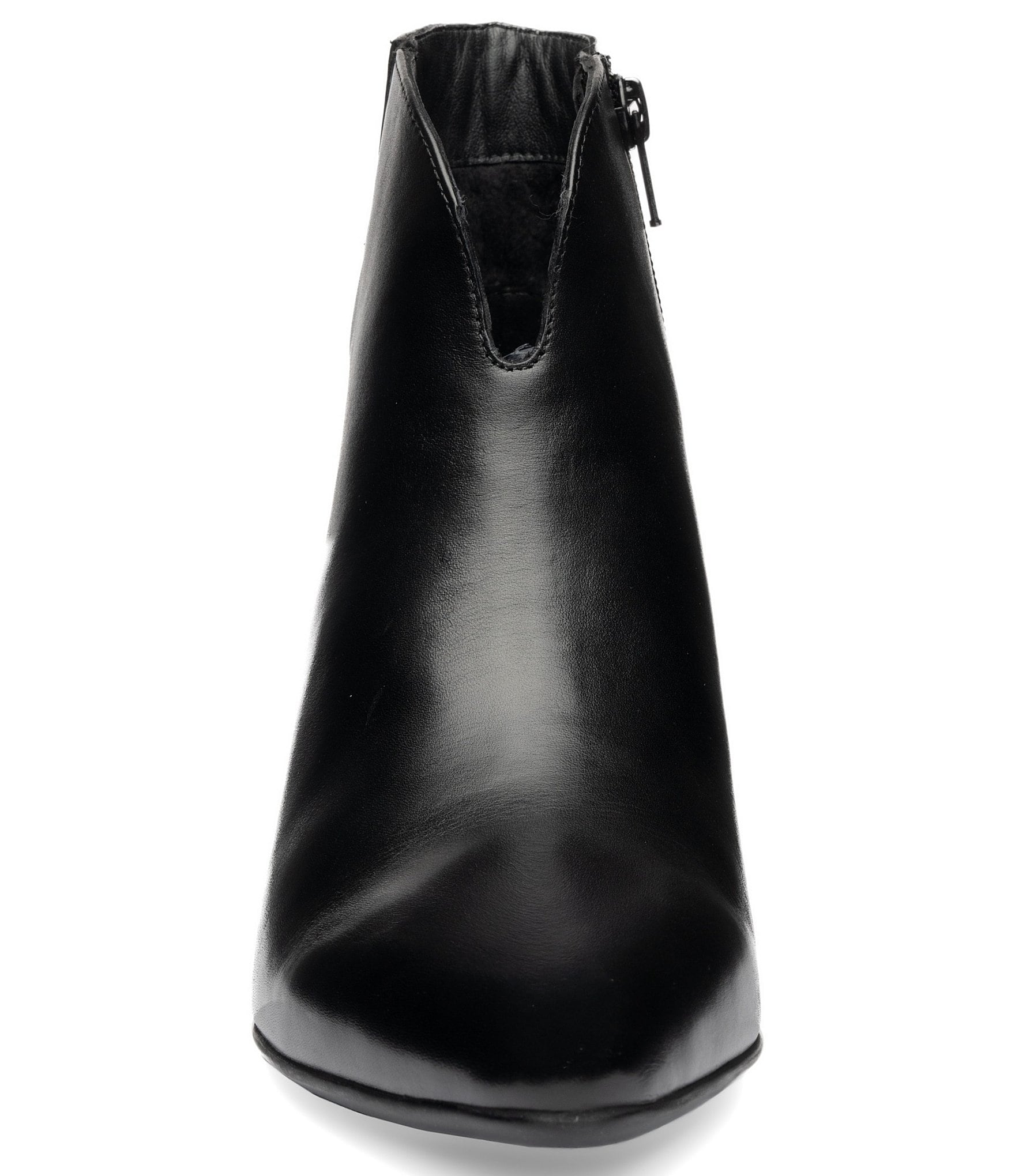ara Acanthus Leather Faux Fur Lined Block Heel Ankle Booties