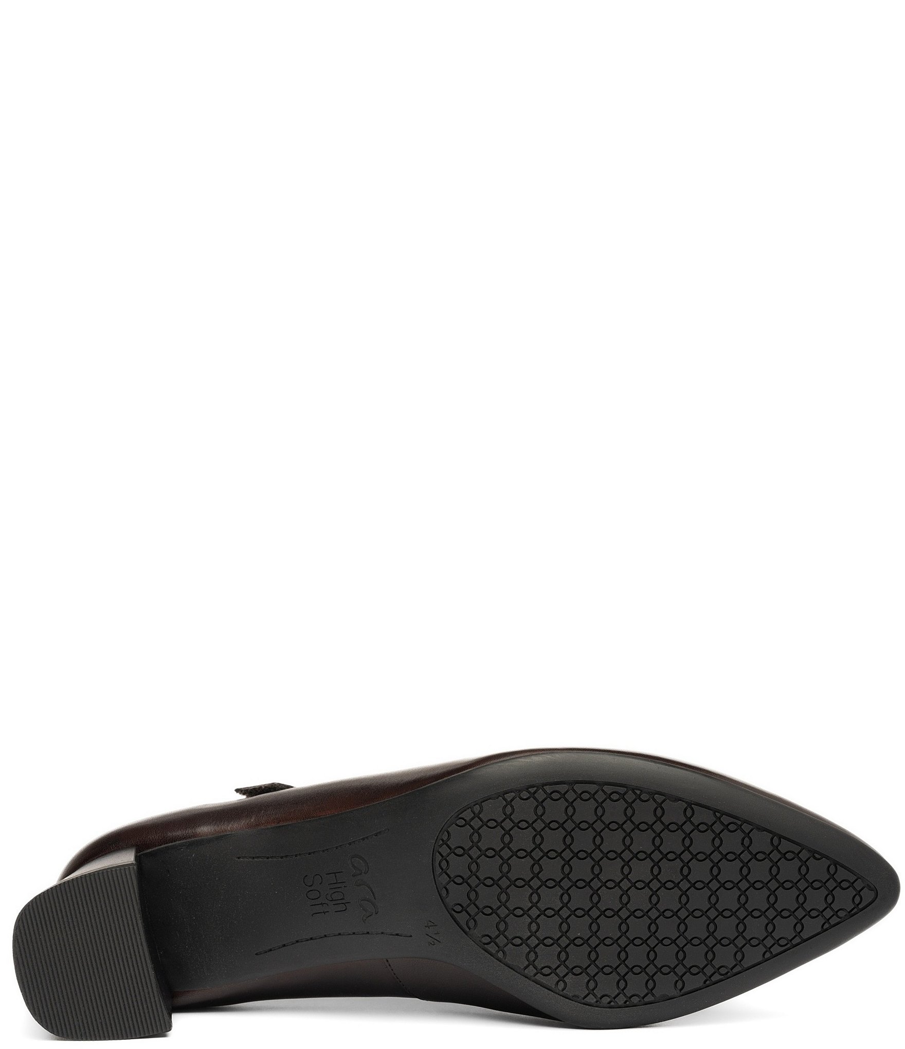 ara Adelaide Leather Block Heel Mary Jane Pumps