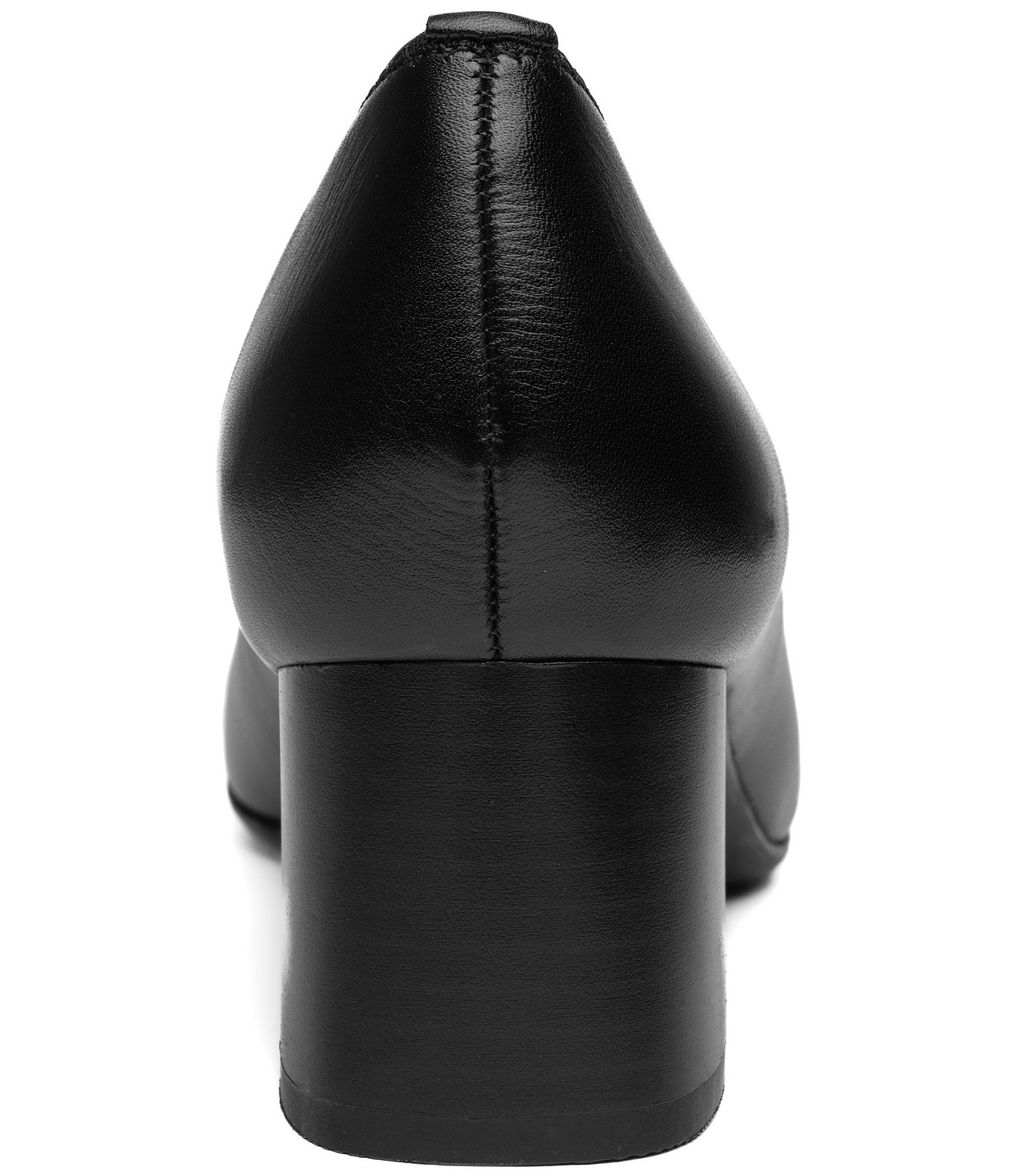 ara Amber Leather Block Heel Pumps
