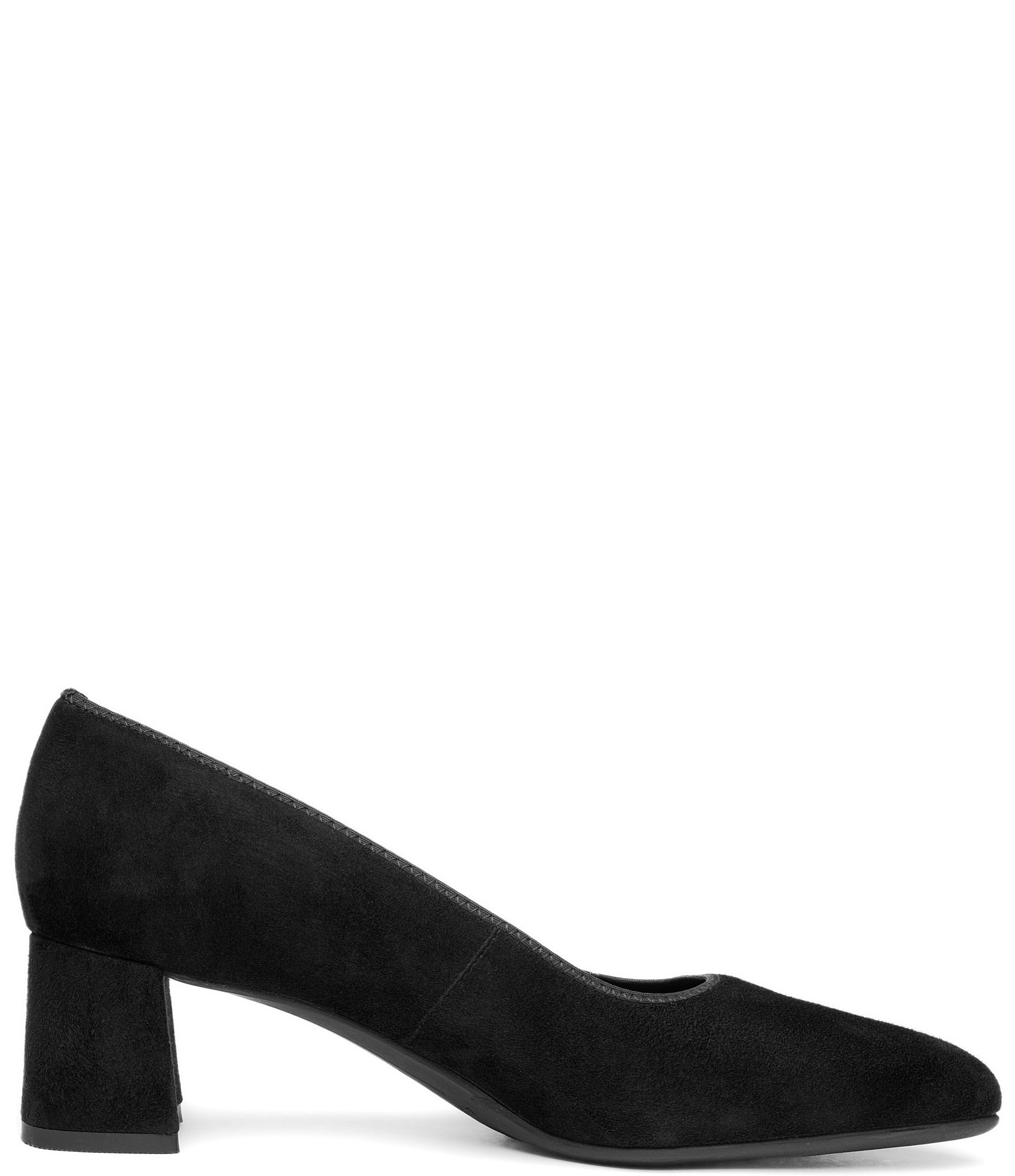 ara Amber Suede Block Heel Pumps