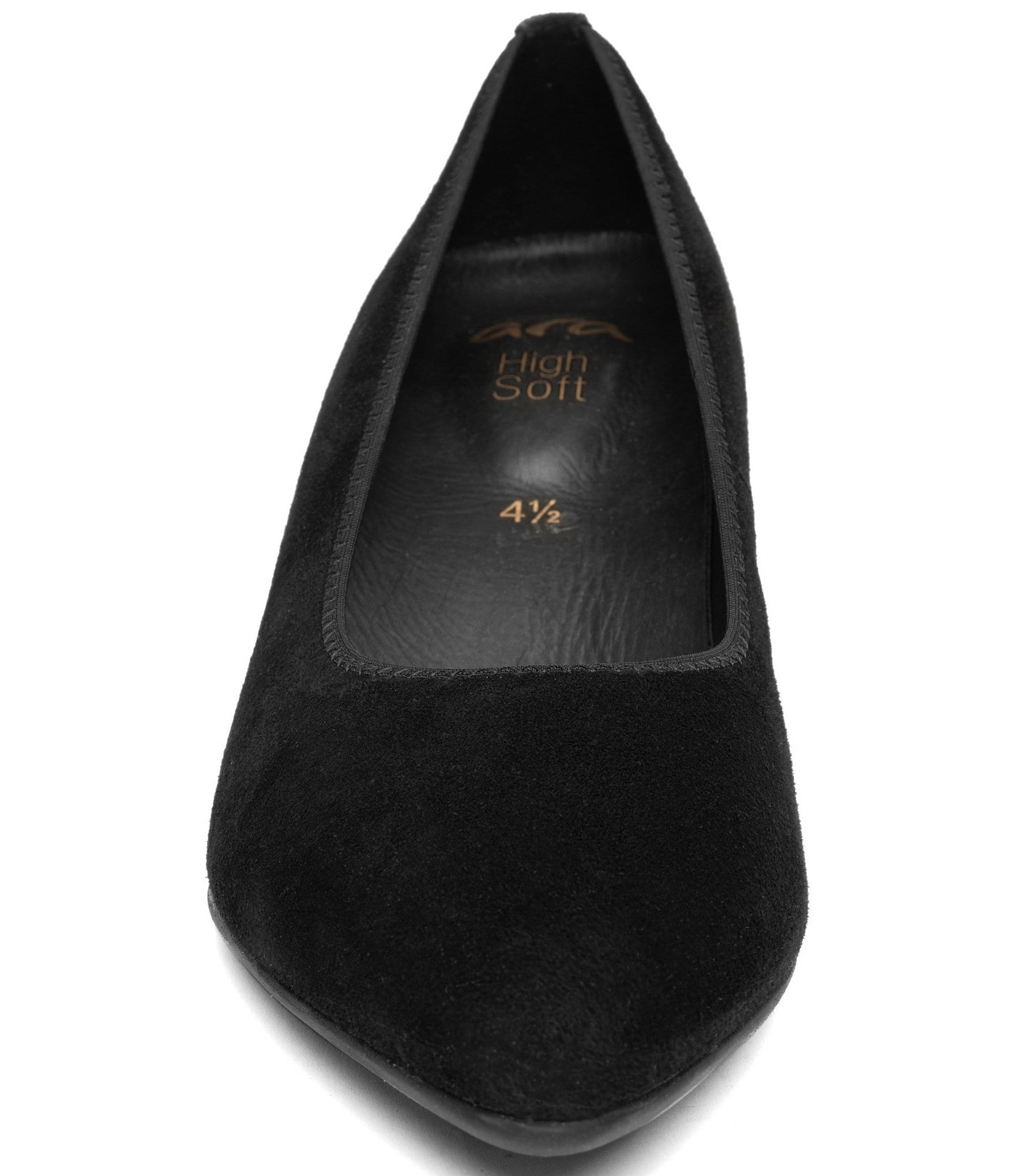 ara Amber Suede Block Heel Pumps