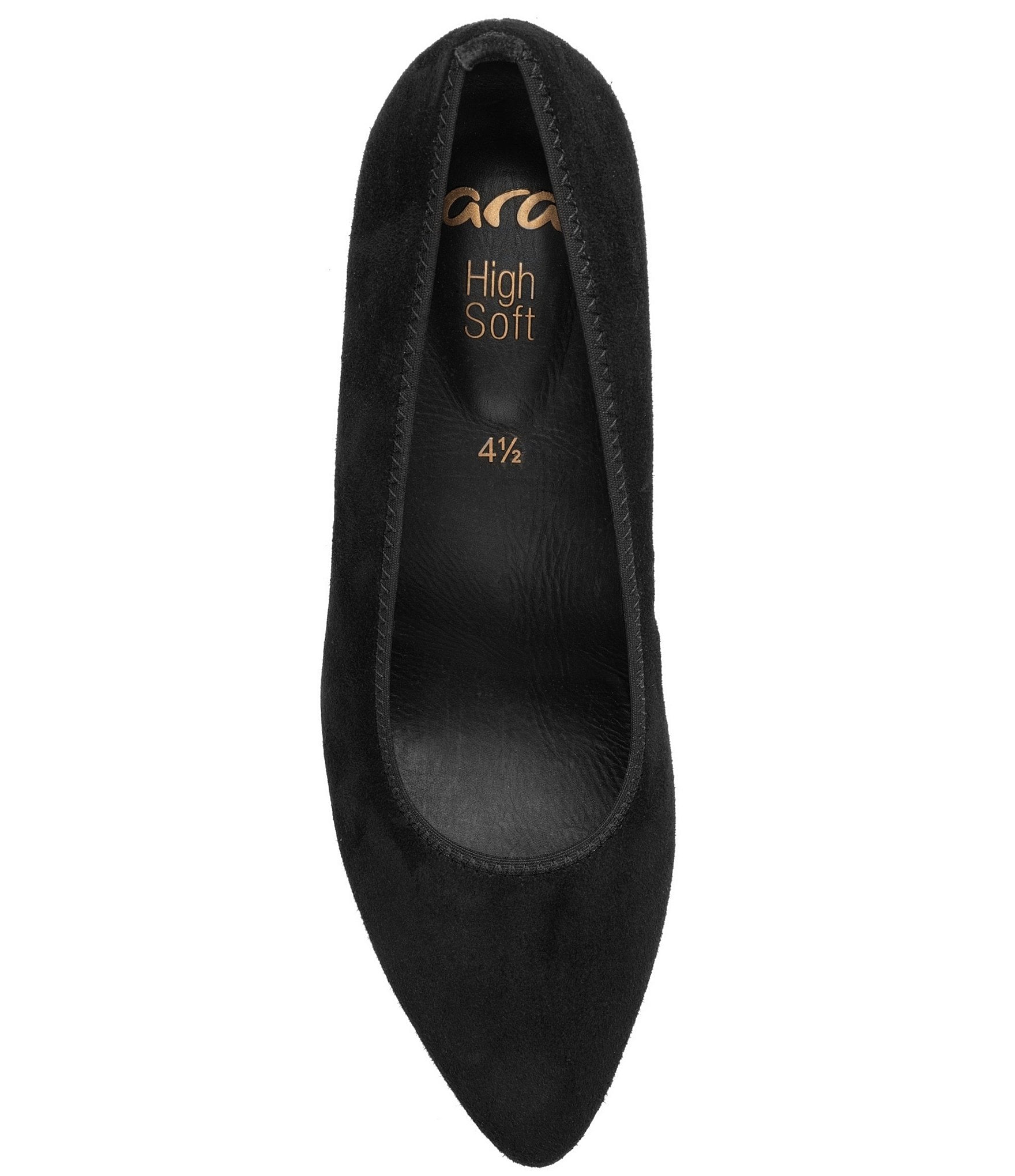 ara Amber Suede Block Heel Pumps