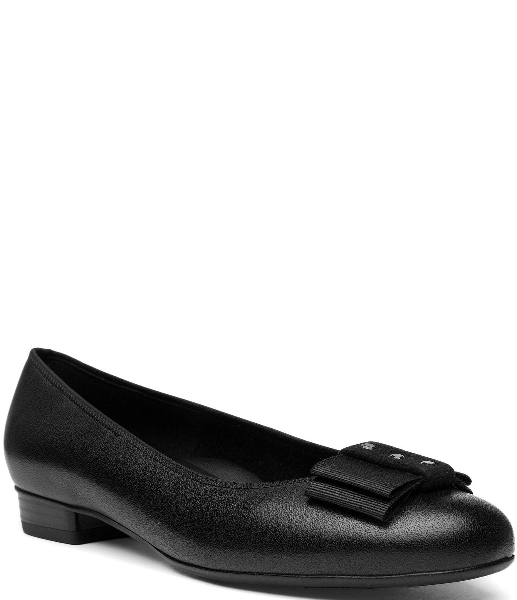 ara Bijou Leather Bow Pumps