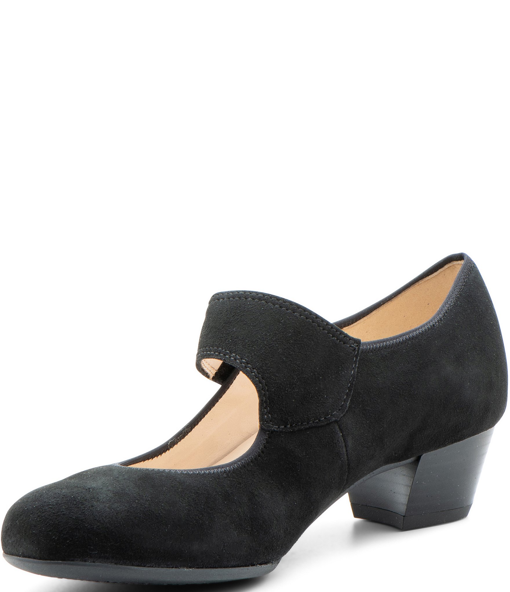 ara Calico 2.0 Suede Asymmetrical Mary Jane Pumps