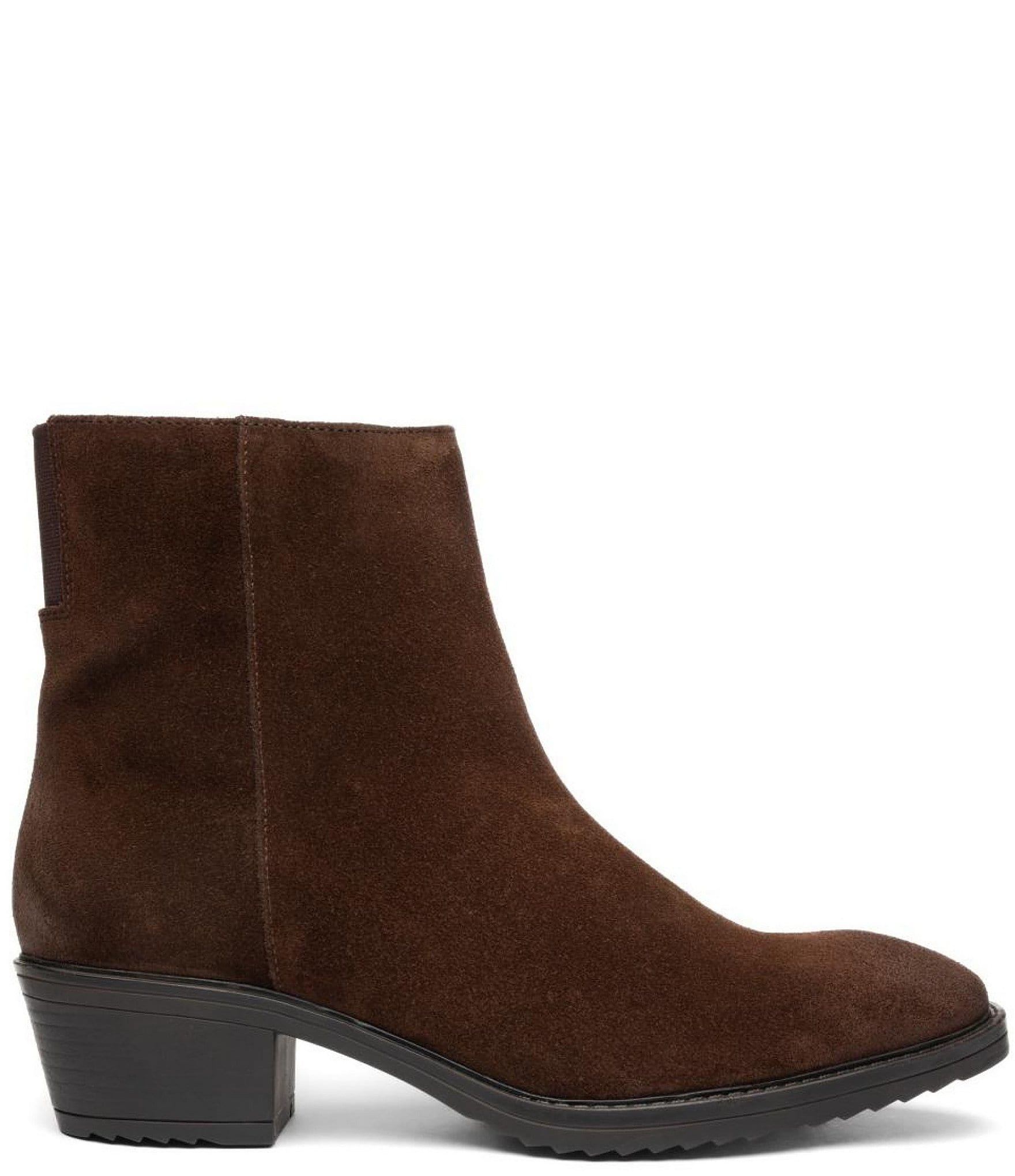ara Jacinth Suede Faux Fur Lined Block Heel Ankle Boots
