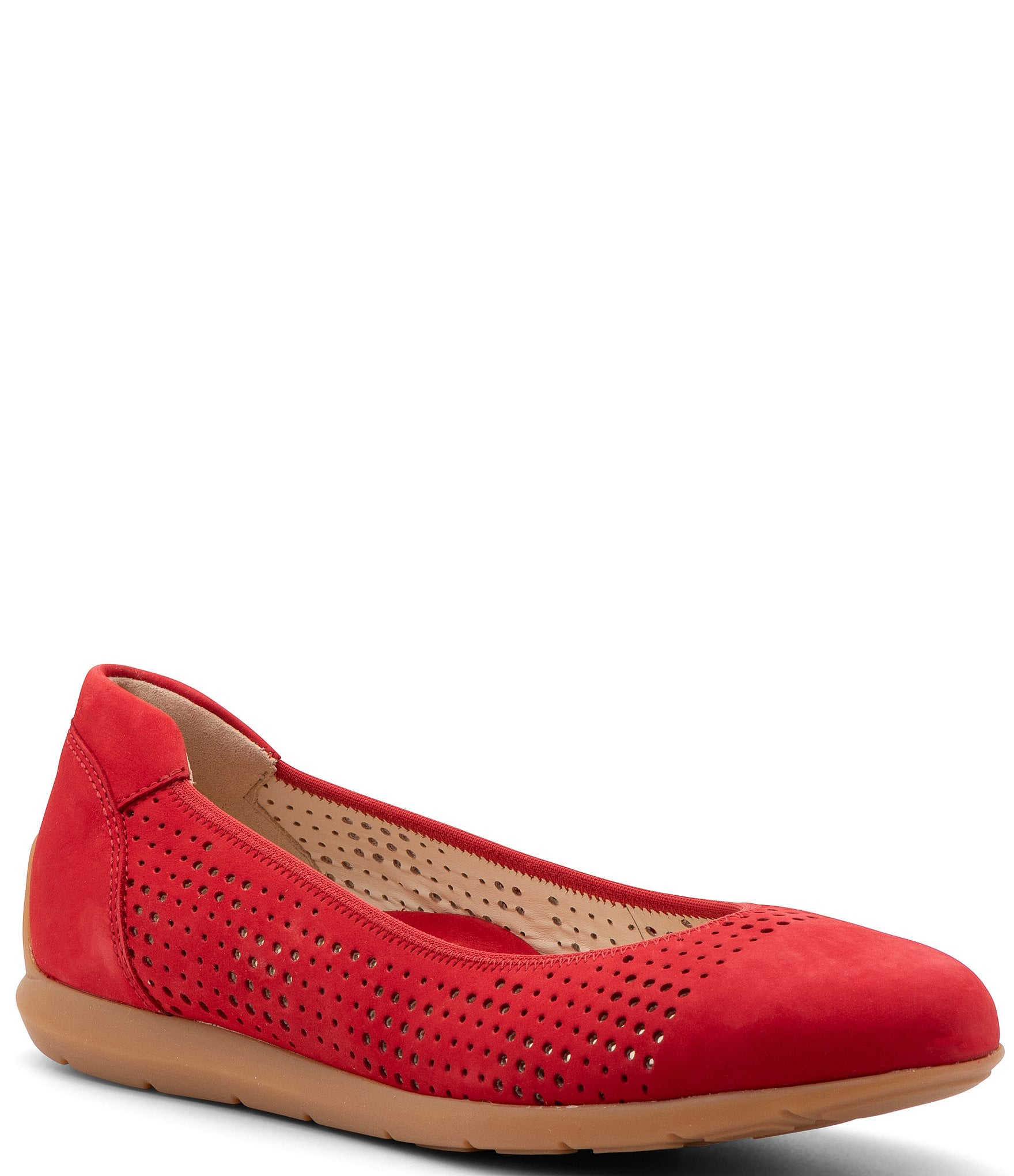 Perforated best sale ballet flats