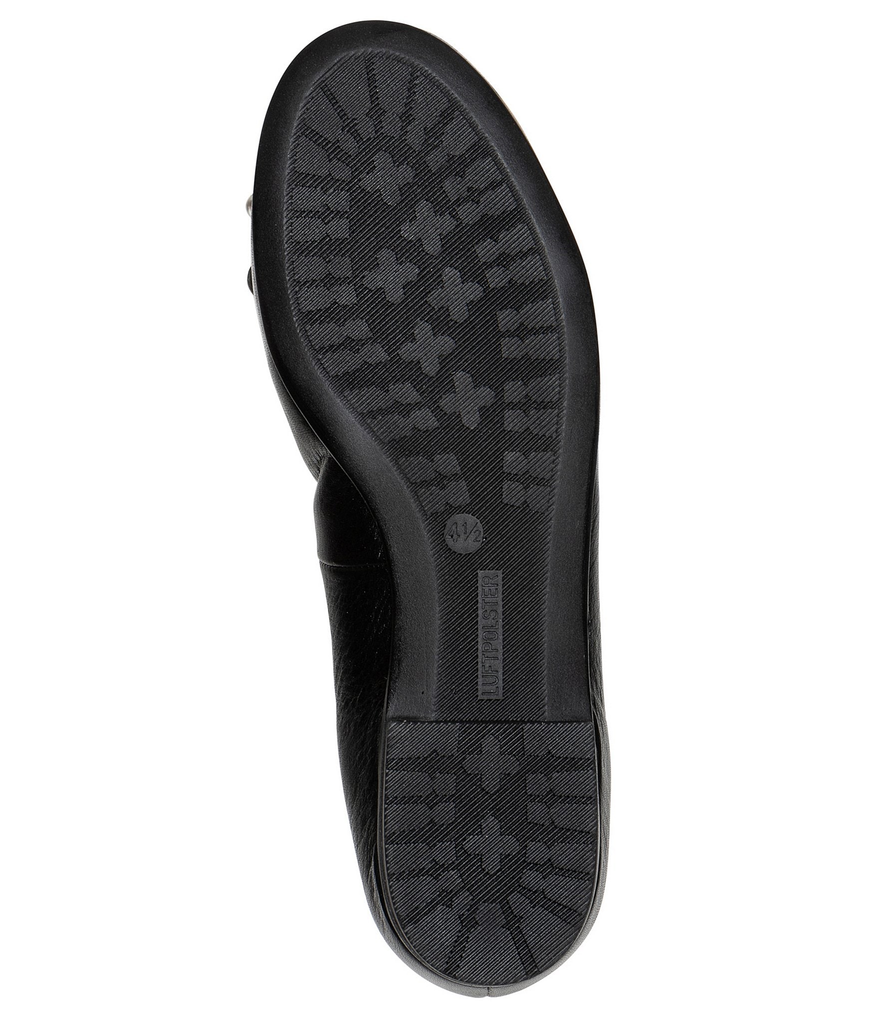 ara Scout Leather Pearl Bow Ballet Flats