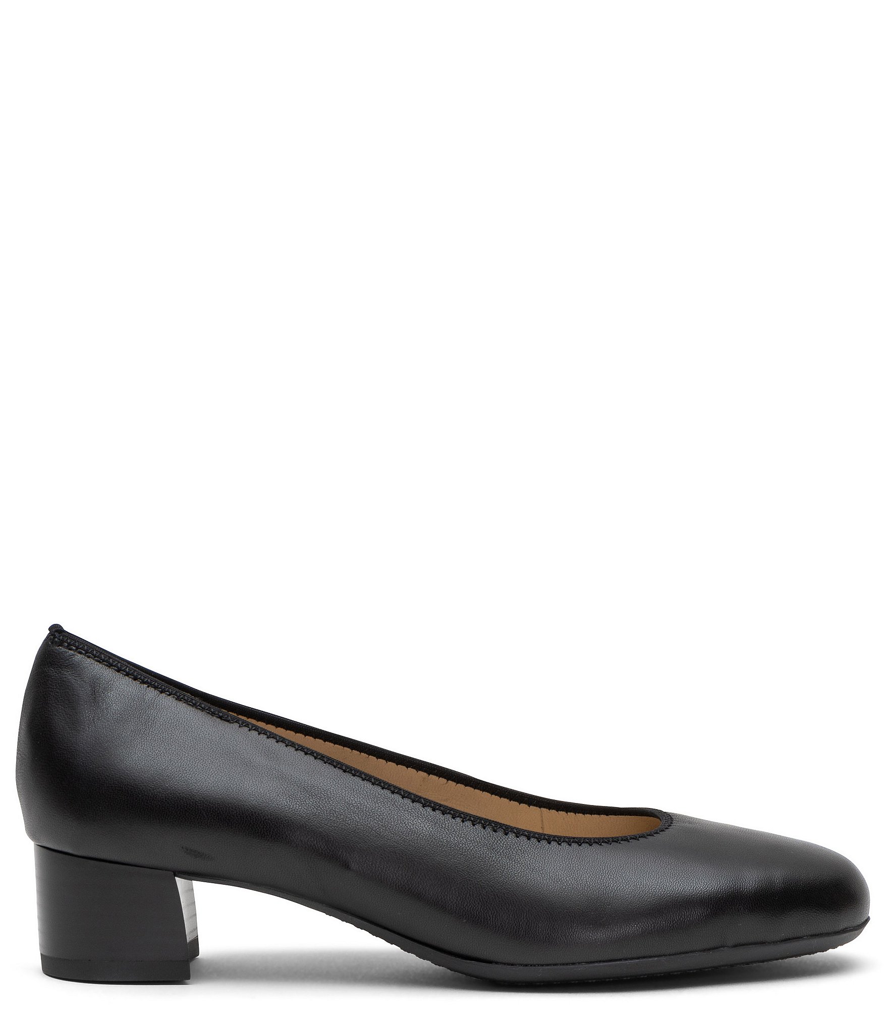 ara Vivian Leather Block Heel Pumps