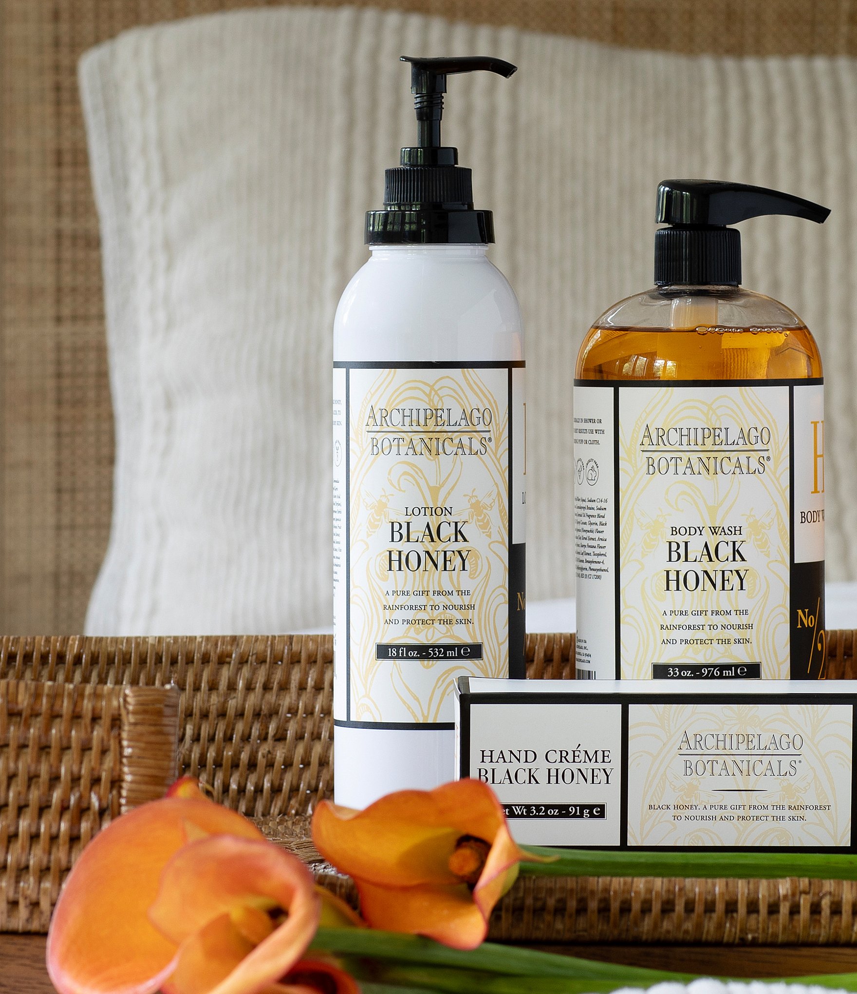 Archipelago Black Honey Body Lotion- 18 oz.