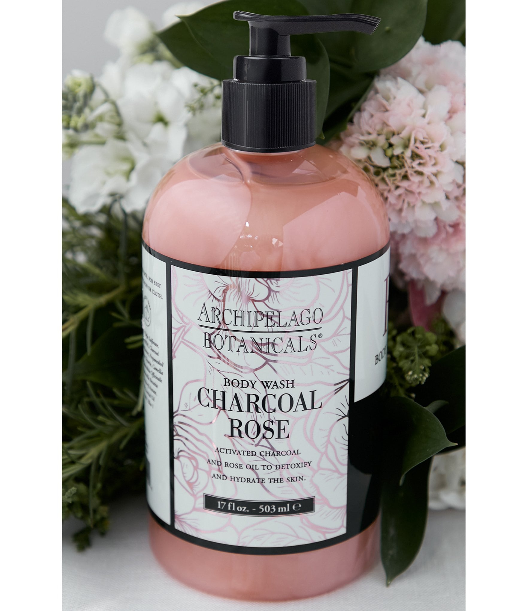 Archipelago Charcoal Rose Body Wash