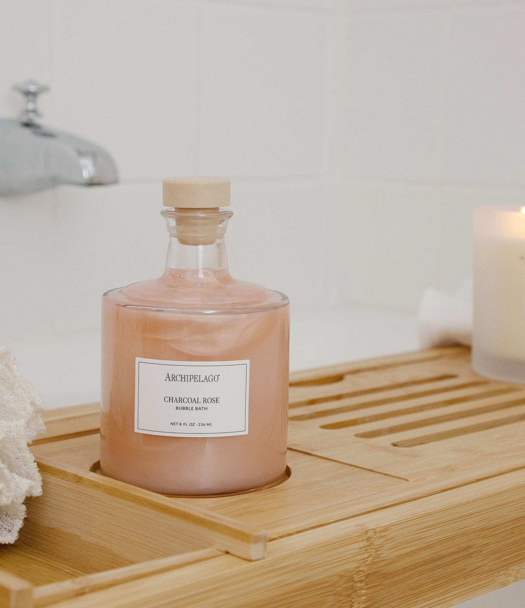 Archipelago Charcoal Rose Bubble Bath