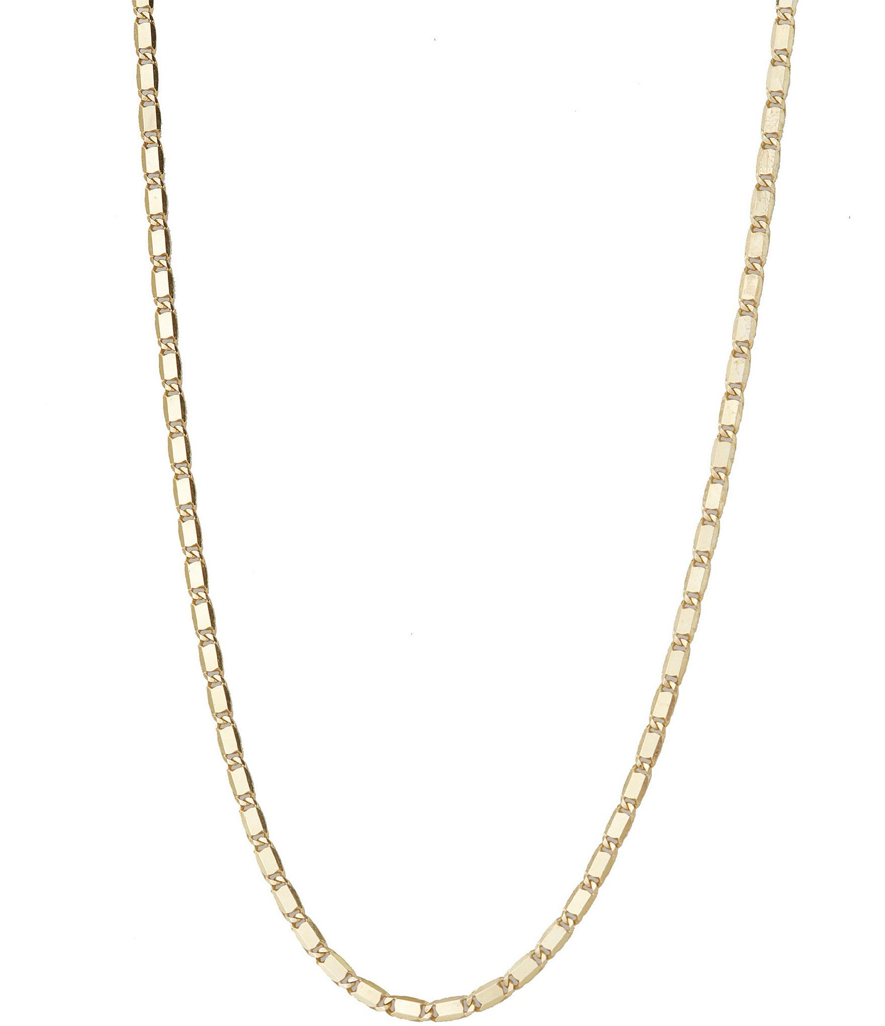 Argento Vivo Chunky Bar Sterling Silver Chain Necklace