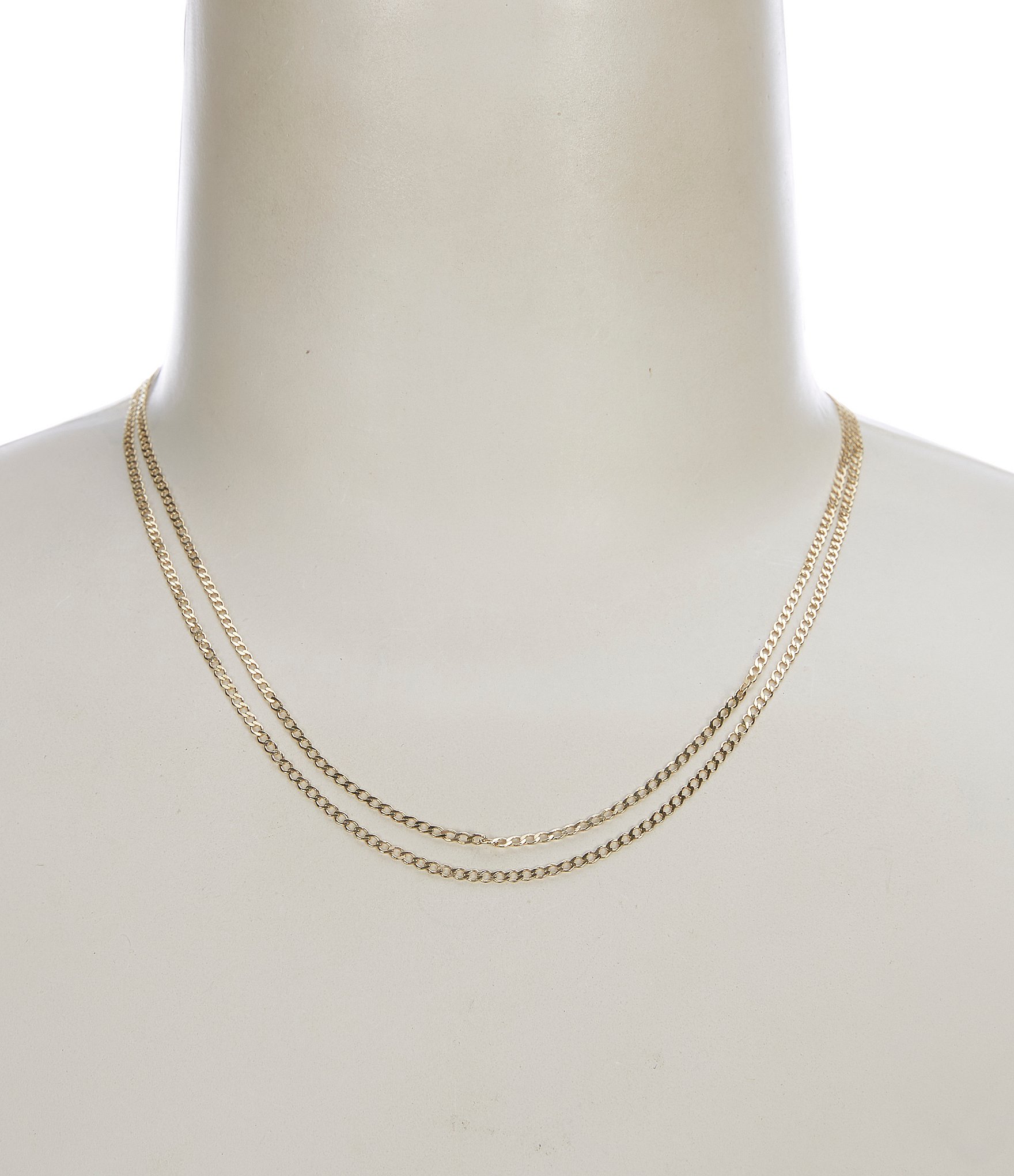 Argento Vivo Double Chain Toggle Short Pendant Necklace | Dillard's