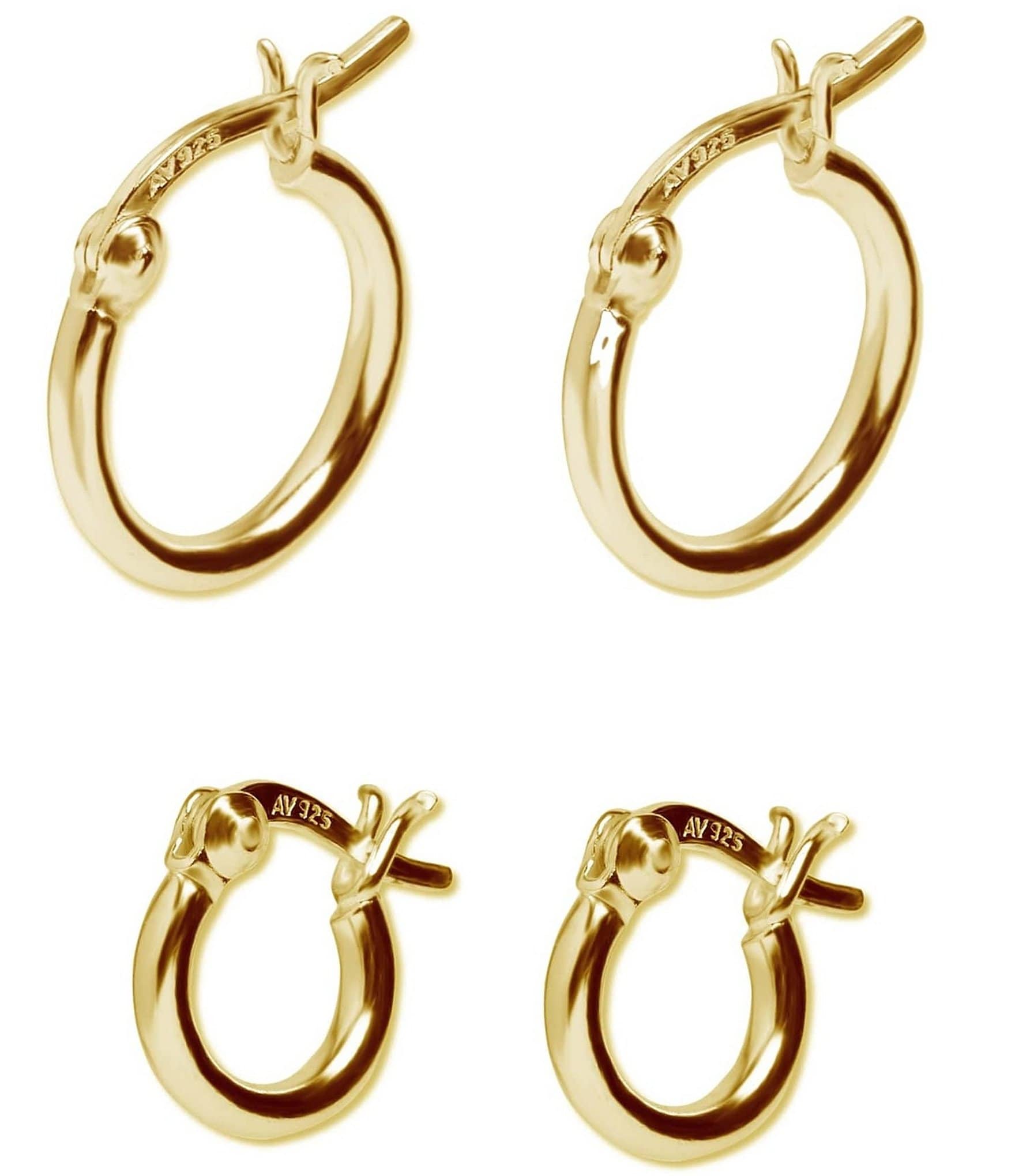 Argento Vivo Essential Hoop Earring Set