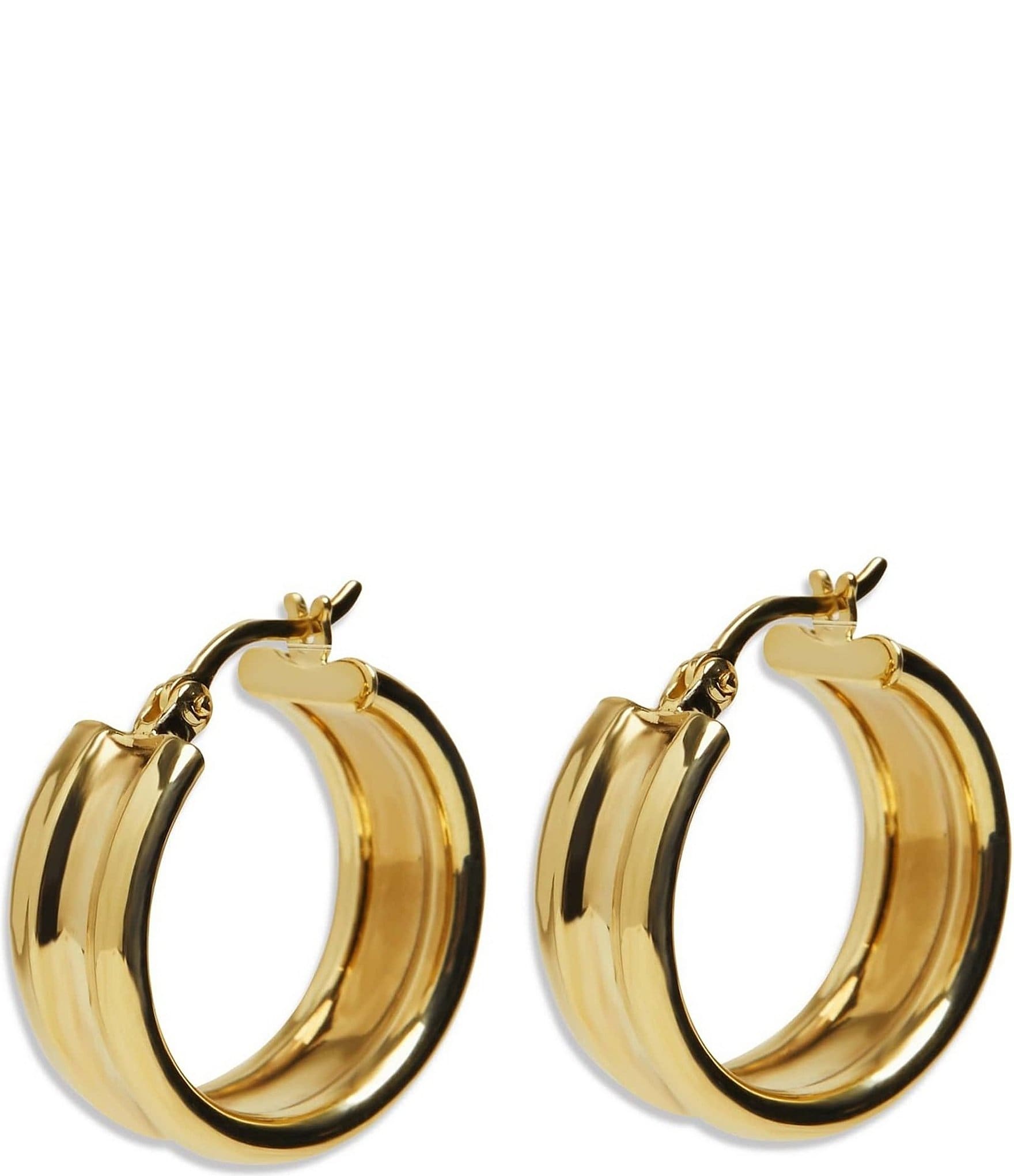 Argento Vivo Ridge Hoop Earrings