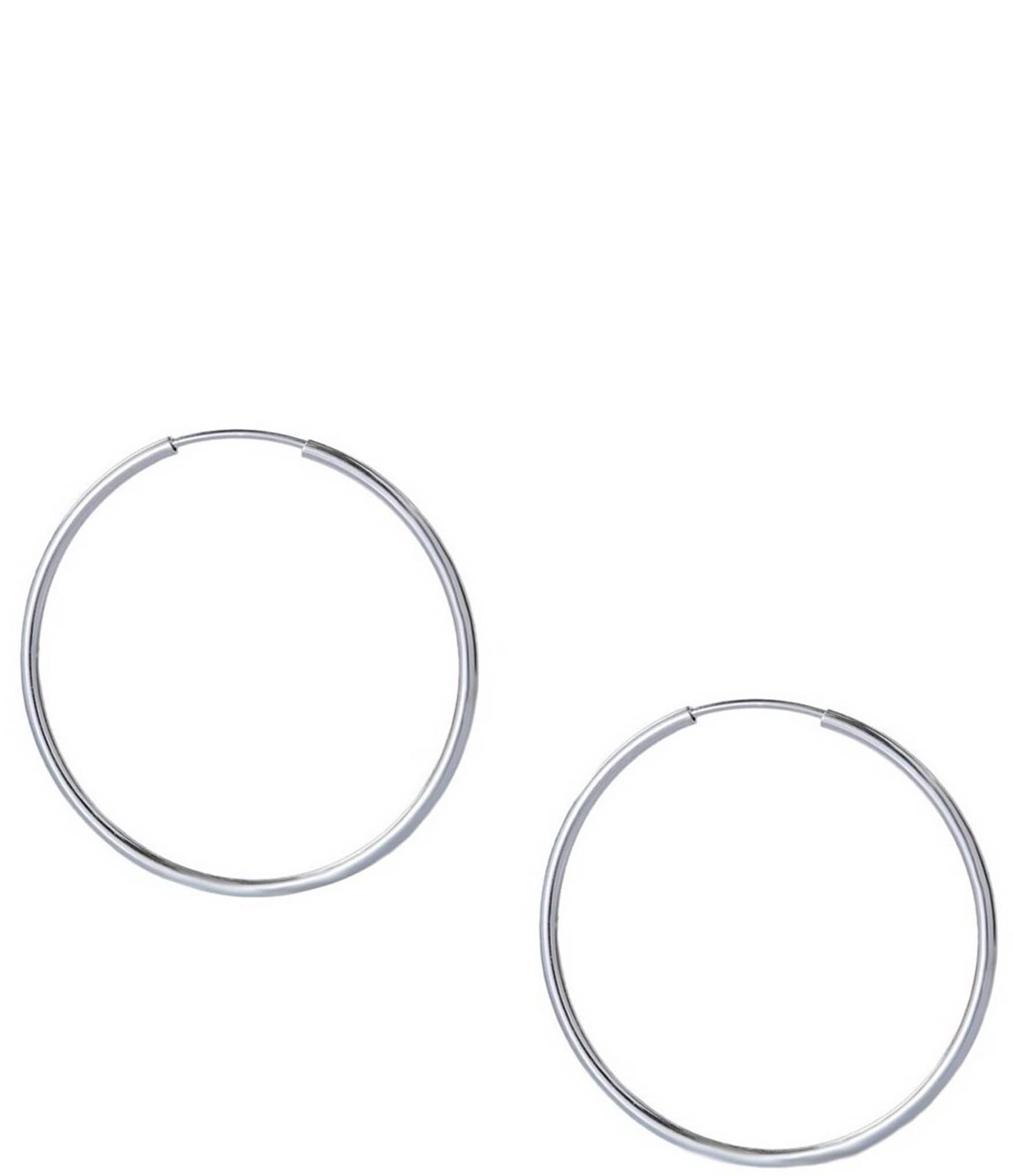 Argento Vivo Small Endless Sterling Silver Hoop Earrings | Dillard's