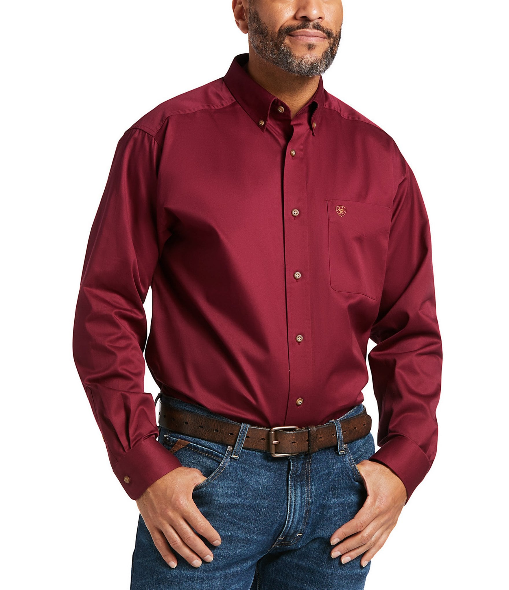 Ariat Red Men's Big & Tall Casual Button-Front Shirts | Dillard's