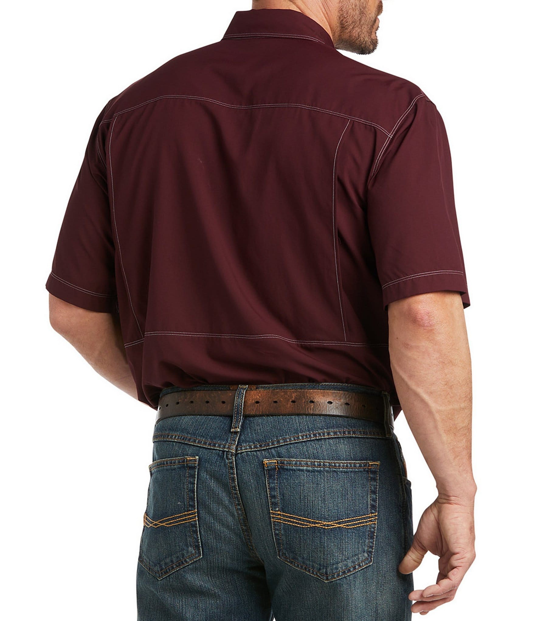 Ariat Big & Tall VentTek Outbound Classic-Fit Performance Short-Sleeve Woven Shirt