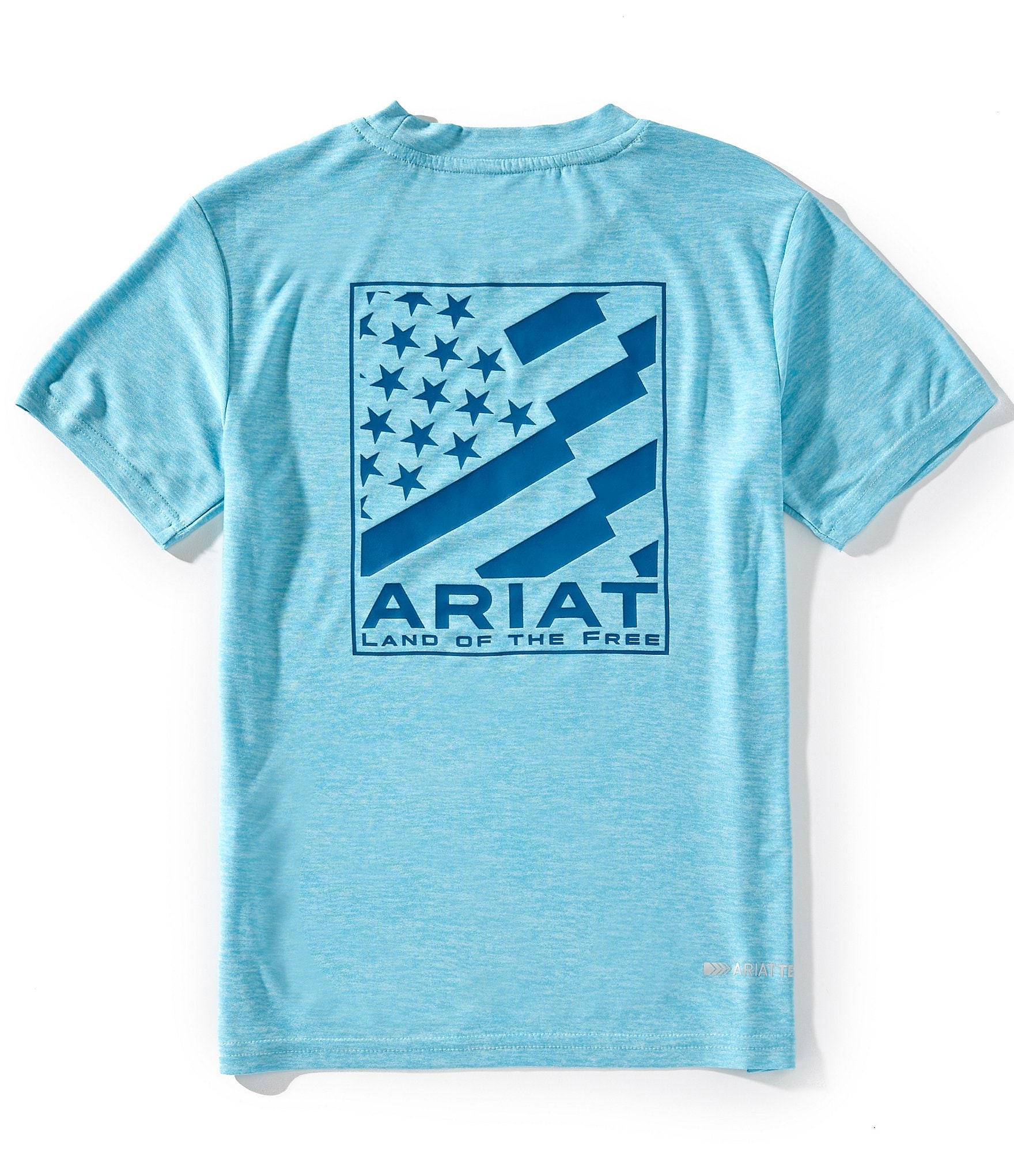 Ariat Big Boys Short Sleeve Flag Charger Graphic T-Shirt