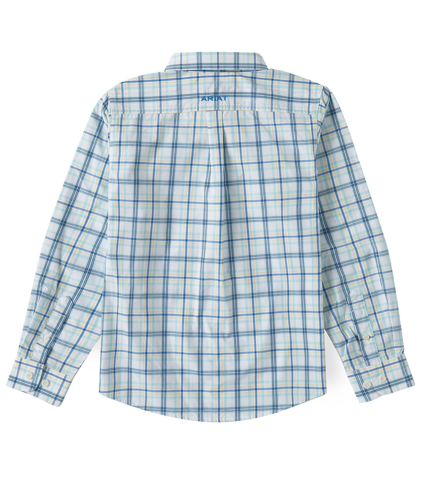 Big Boys 7-14 Long Sleeve Pro Series Phelix Yarn-Dyed-Plaid Woven Shirt