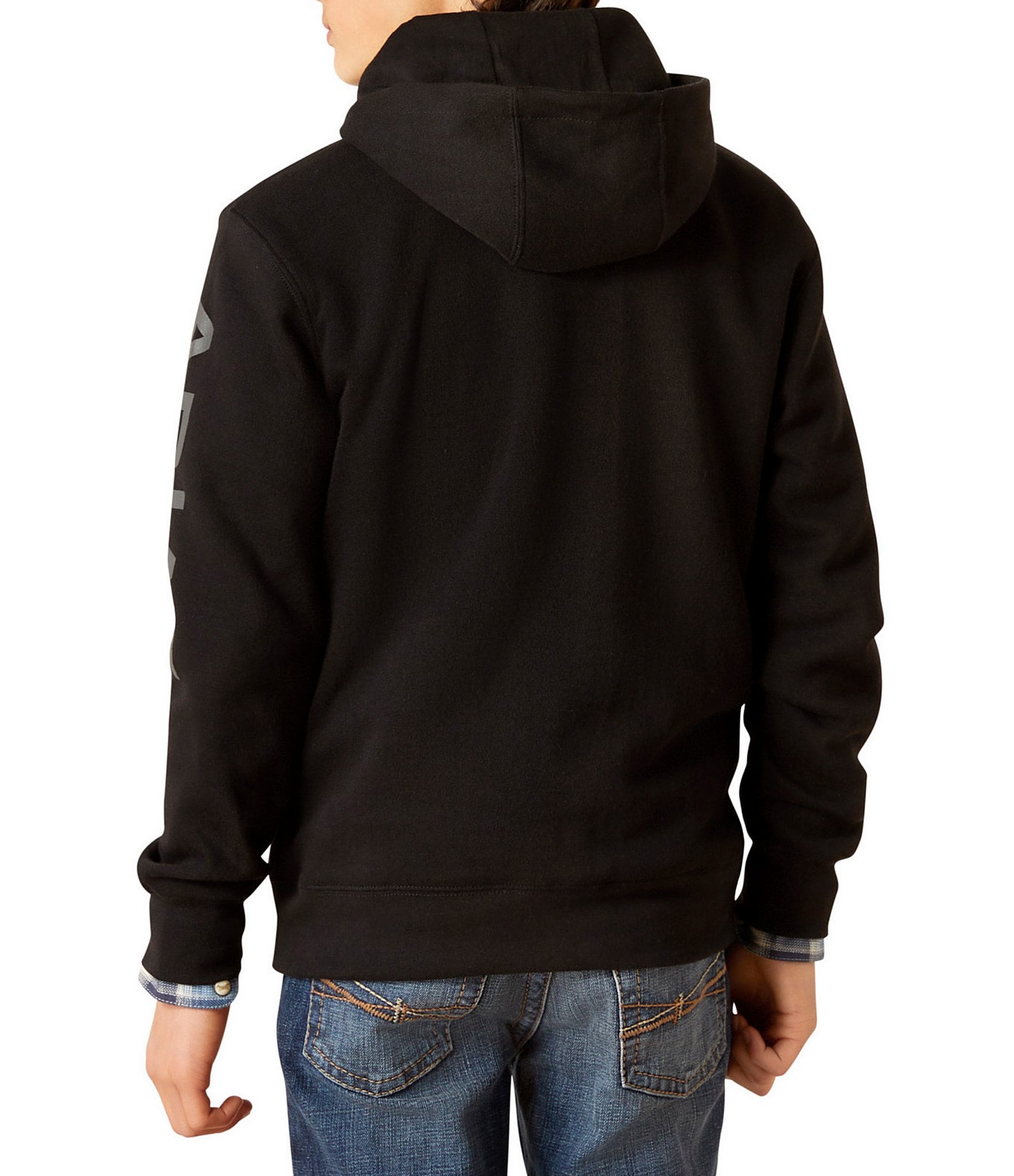 Ariat Big Boys Long Sleeve Logo Pullover Hoodie
