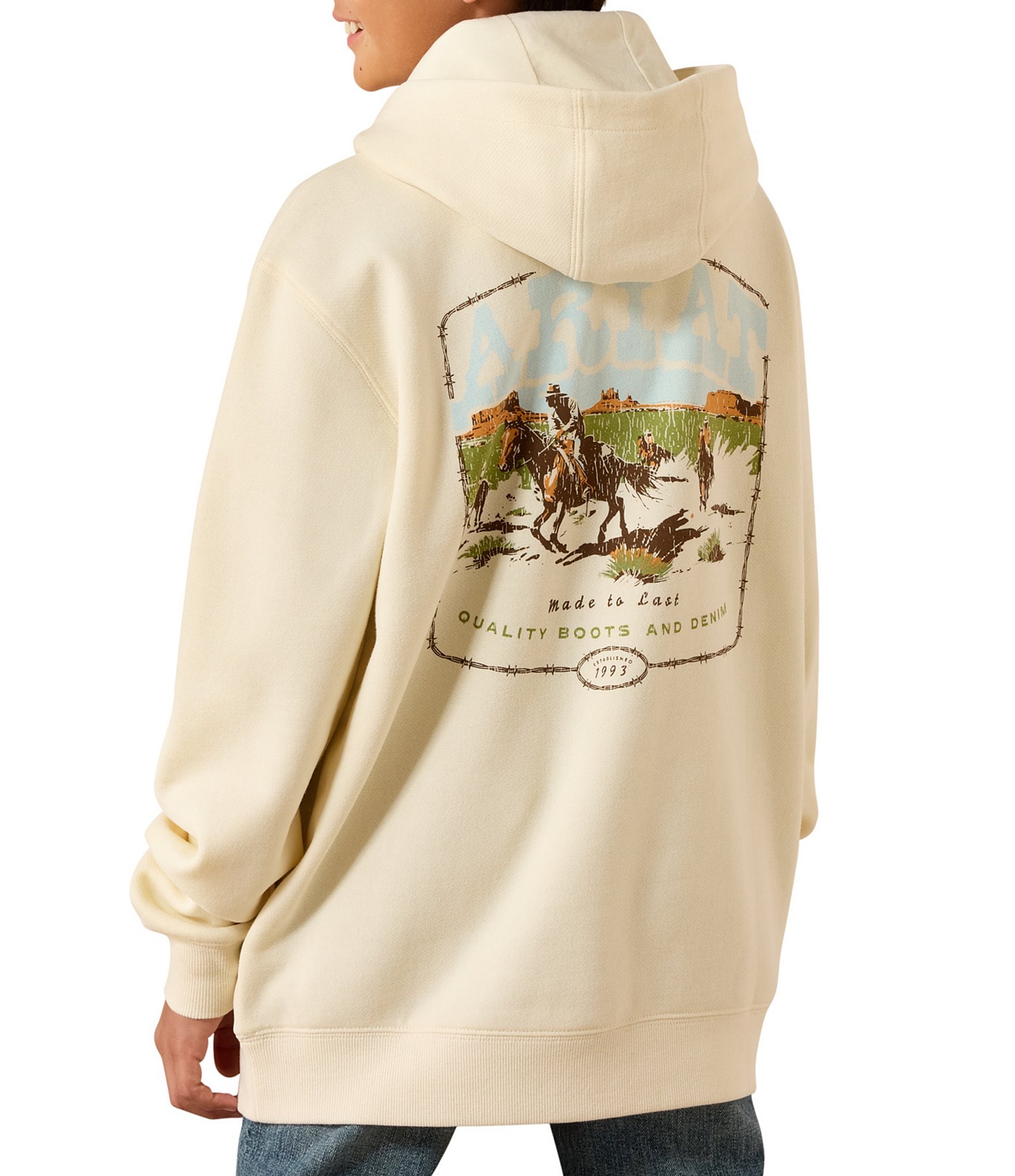 Ariat Big Boys Long Sleeve Pulp Brushed Fleece Hoodie