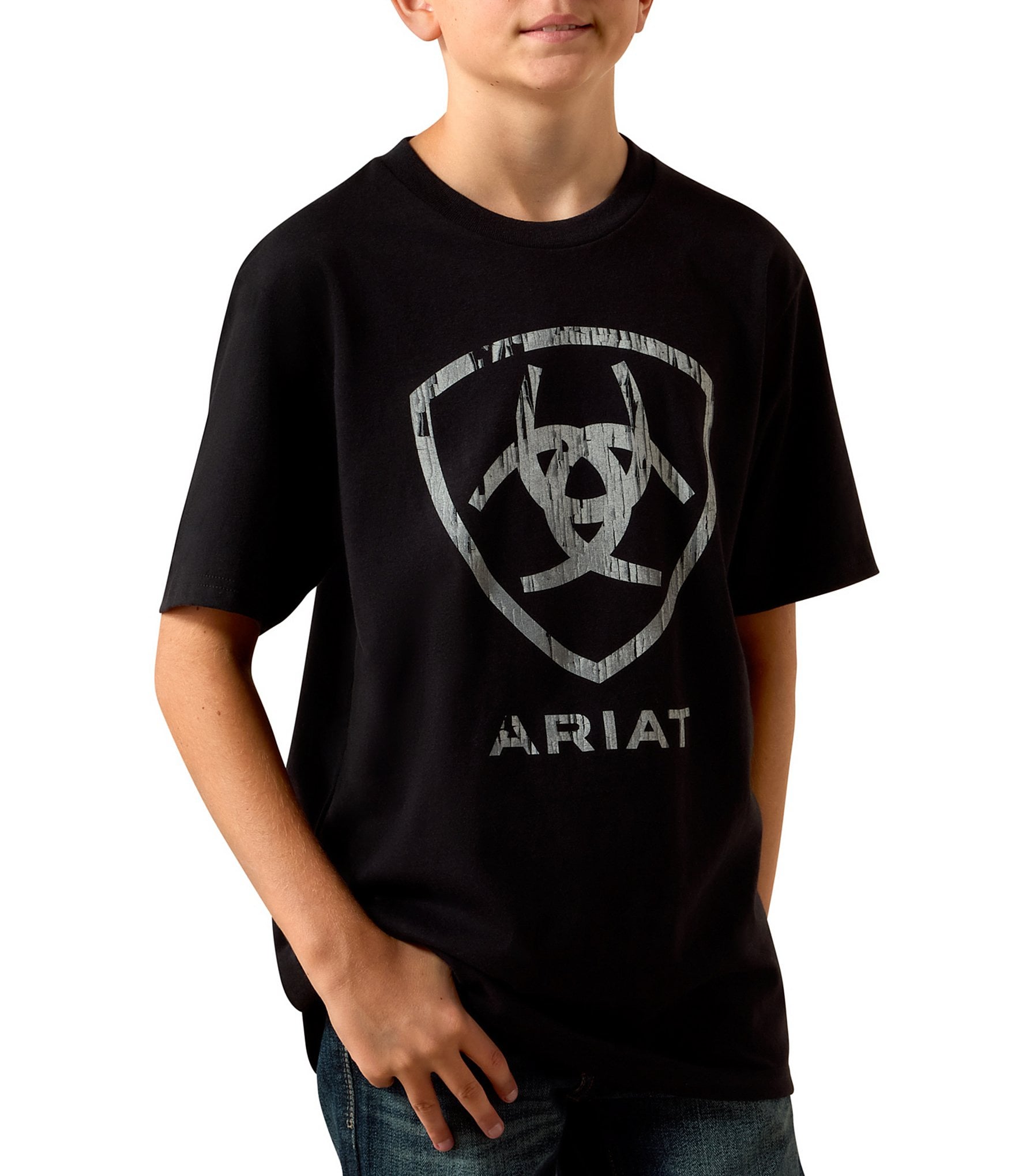Ariat Big Boys Short Sleeve Barn Shield T-Shirt