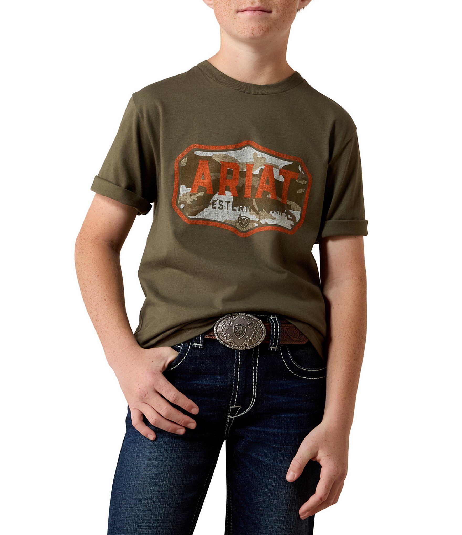 Ariat Big Boys Short Sleeve Wild Creek T-Shirt