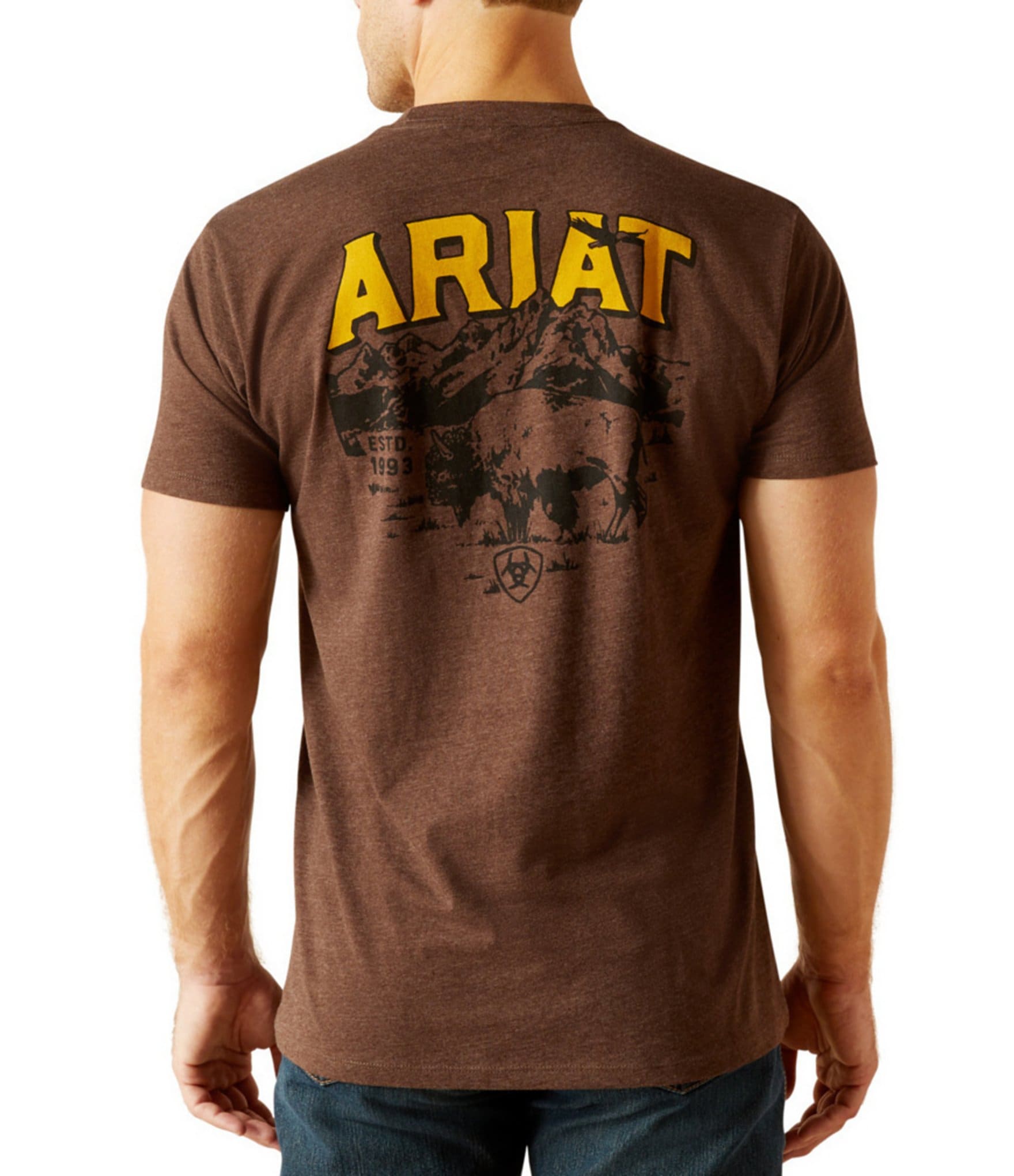 Ariat Bison Sketch Shield Short Sleeve Graphic T-Shirt