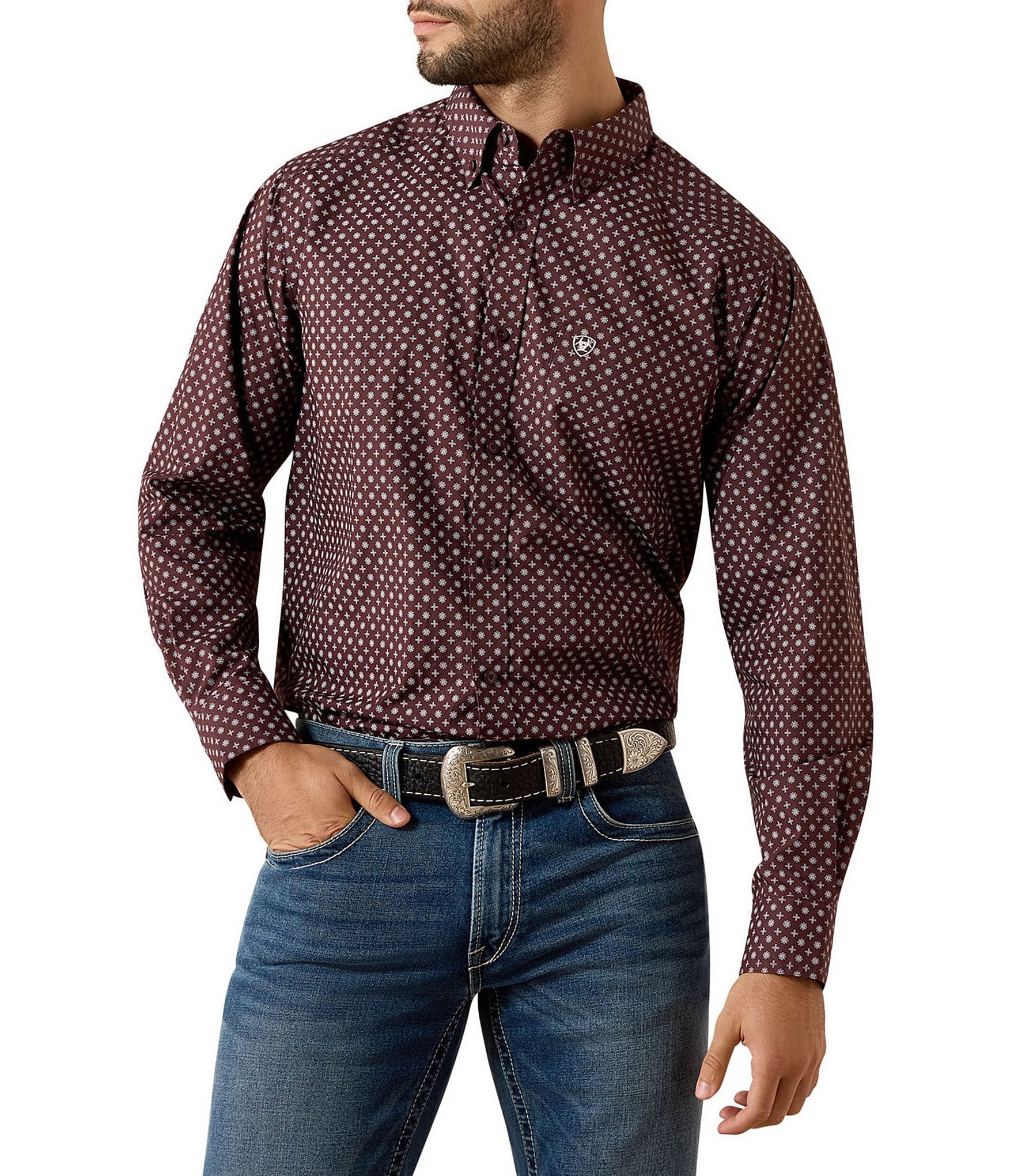 Ariat Constantine Classic Fit Printed Woven Shirt