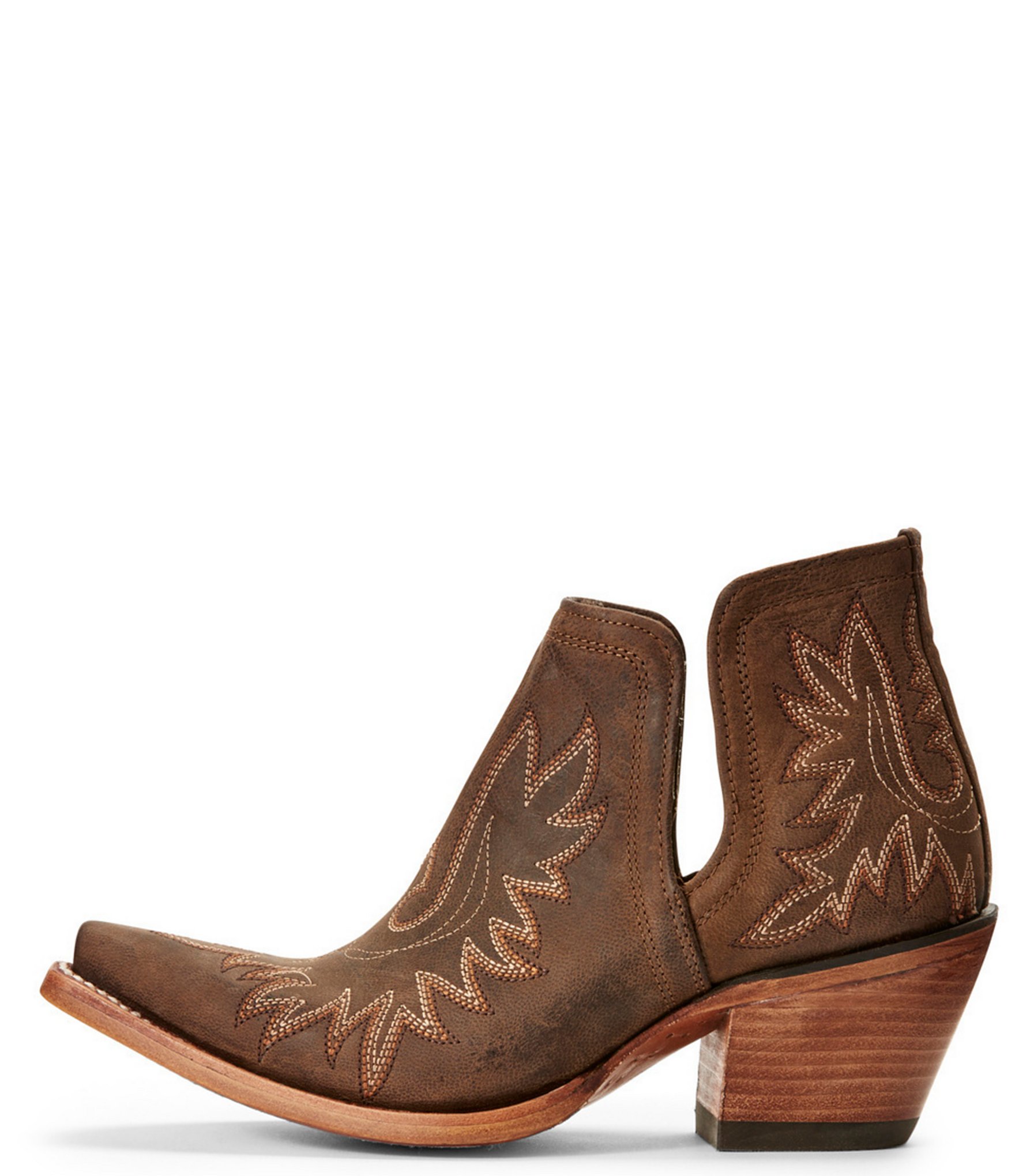 Ariat Women's Dixon Leather Block Heel Western Booties