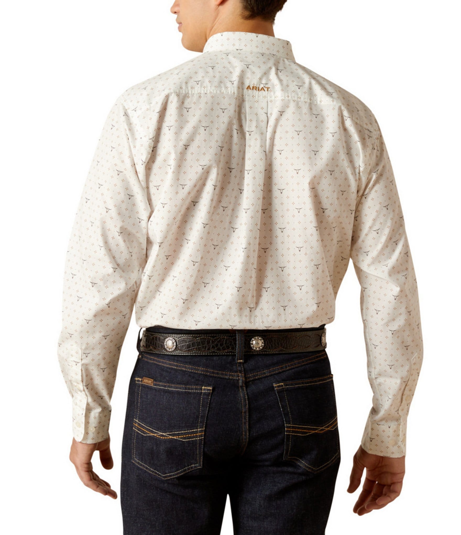 Ariat Edmond Printed Classic Fit Long Sleeve Poplin Shirt