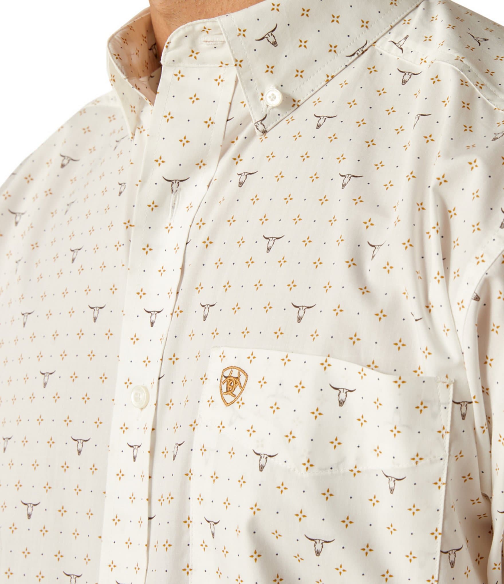 Ariat Edmond Printed Classic Fit Long Sleeve Poplin Shirt