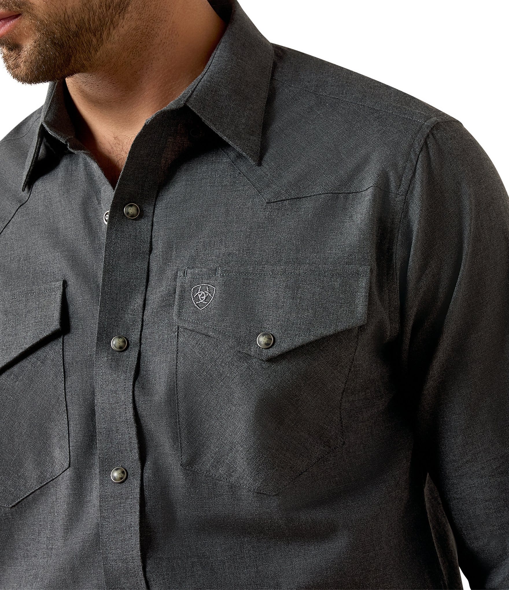 Ariat Fitted Solid Twill Woven Shirt