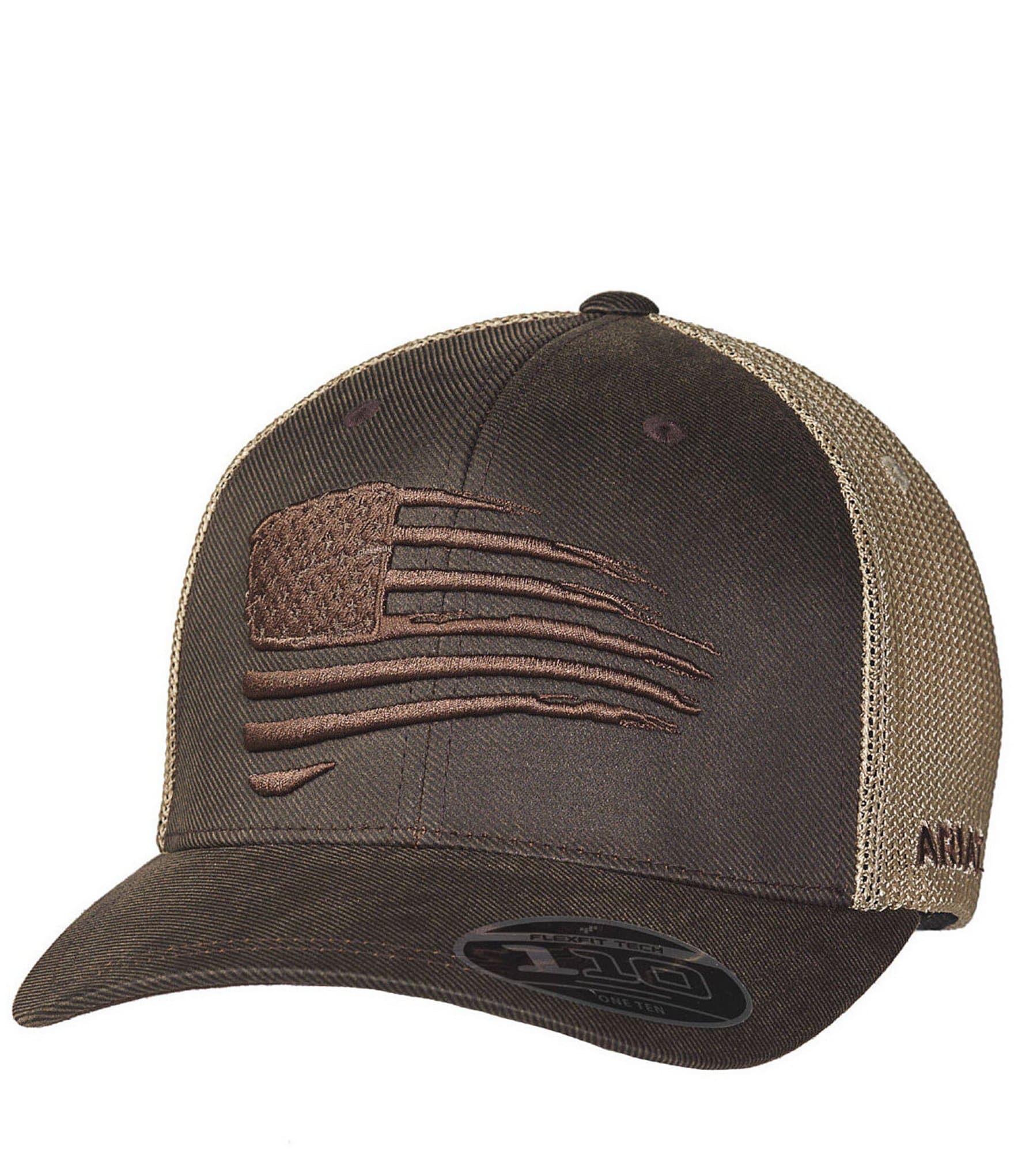 Ariat Flexfit® 110 Embroidered Flag Mesh Back Cap